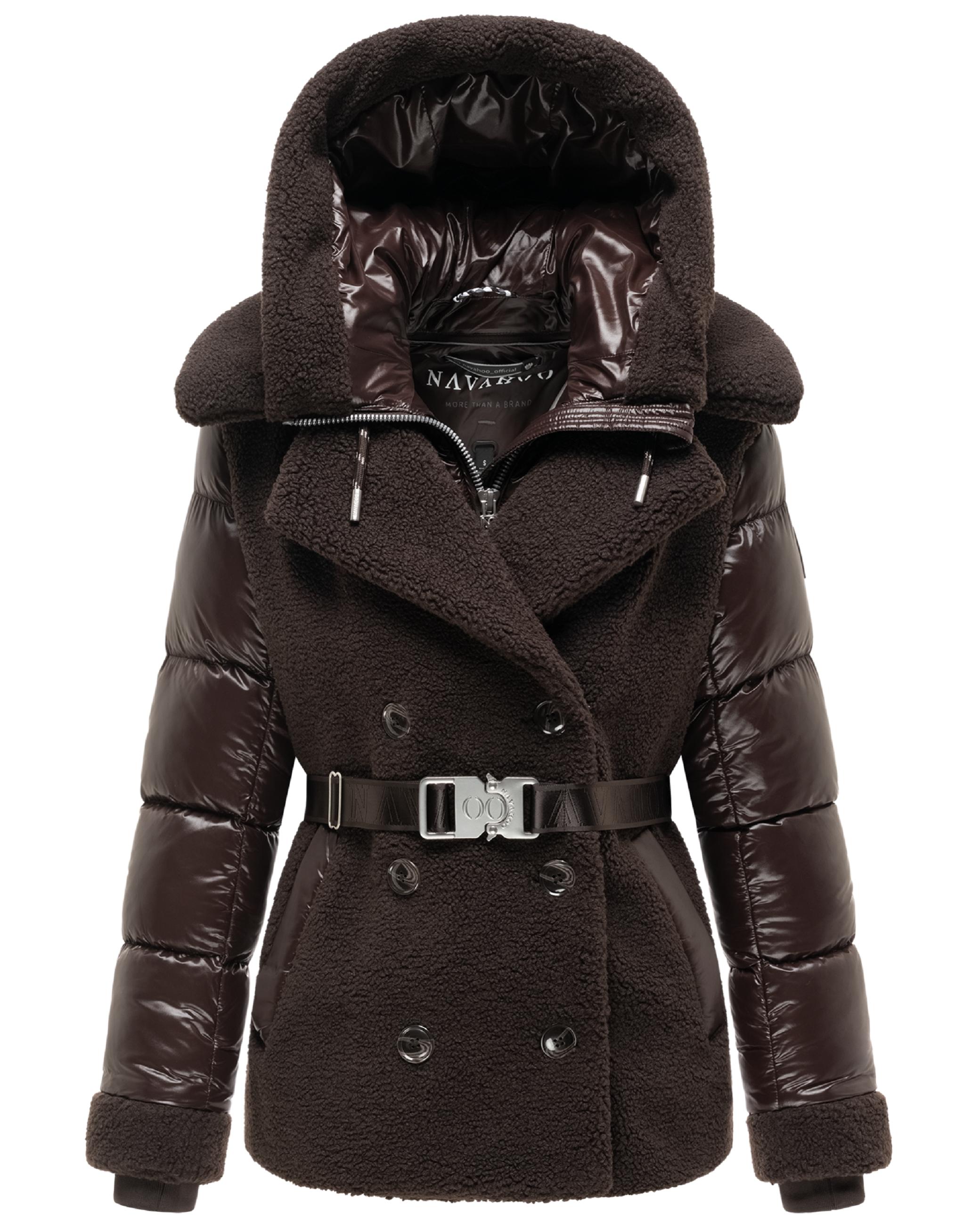 Gesteppte Teddyjacke "Kuschelhäschen 14" Choco