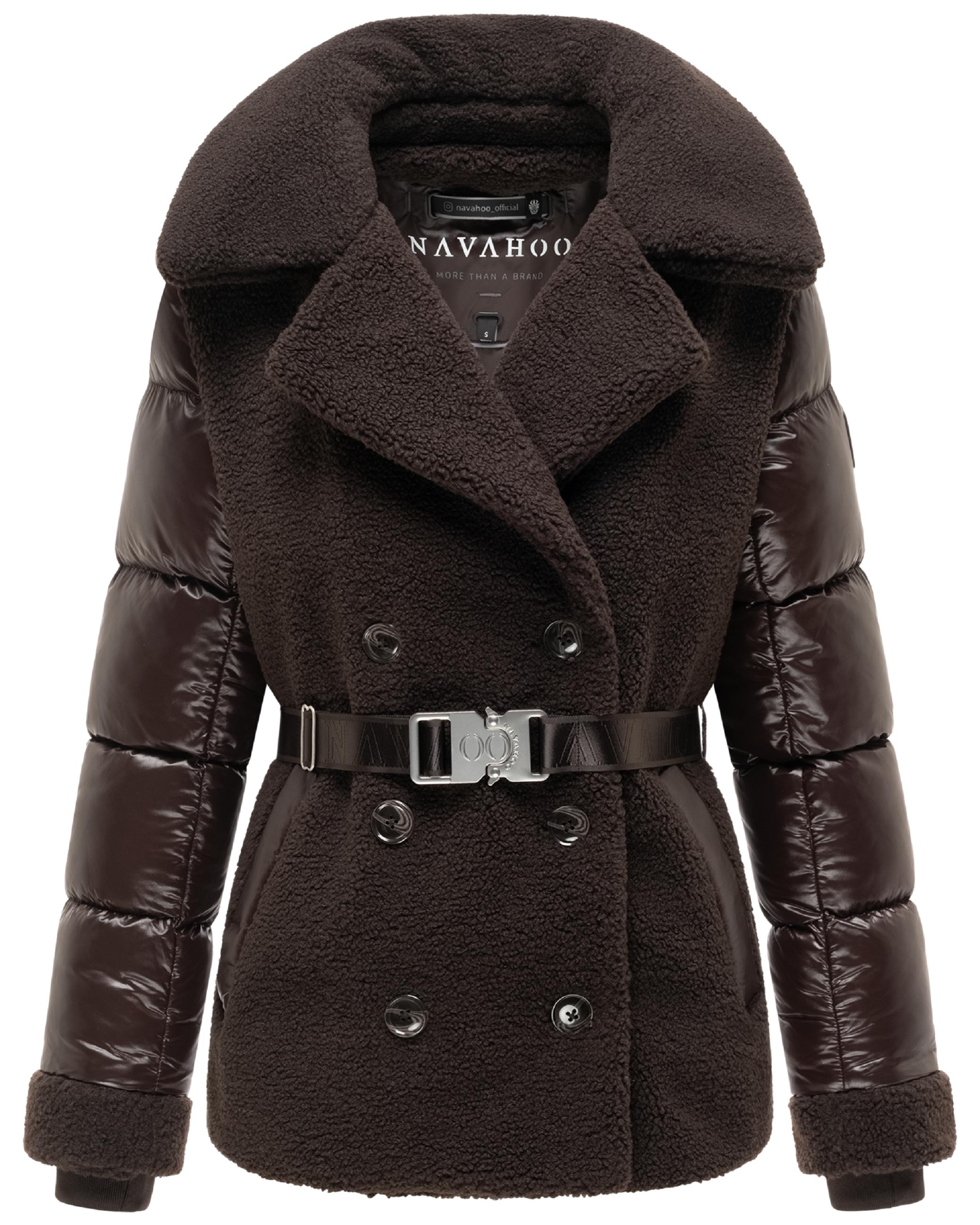 Gesteppte Teddyjacke "Kuschelhäschen 14" Choco