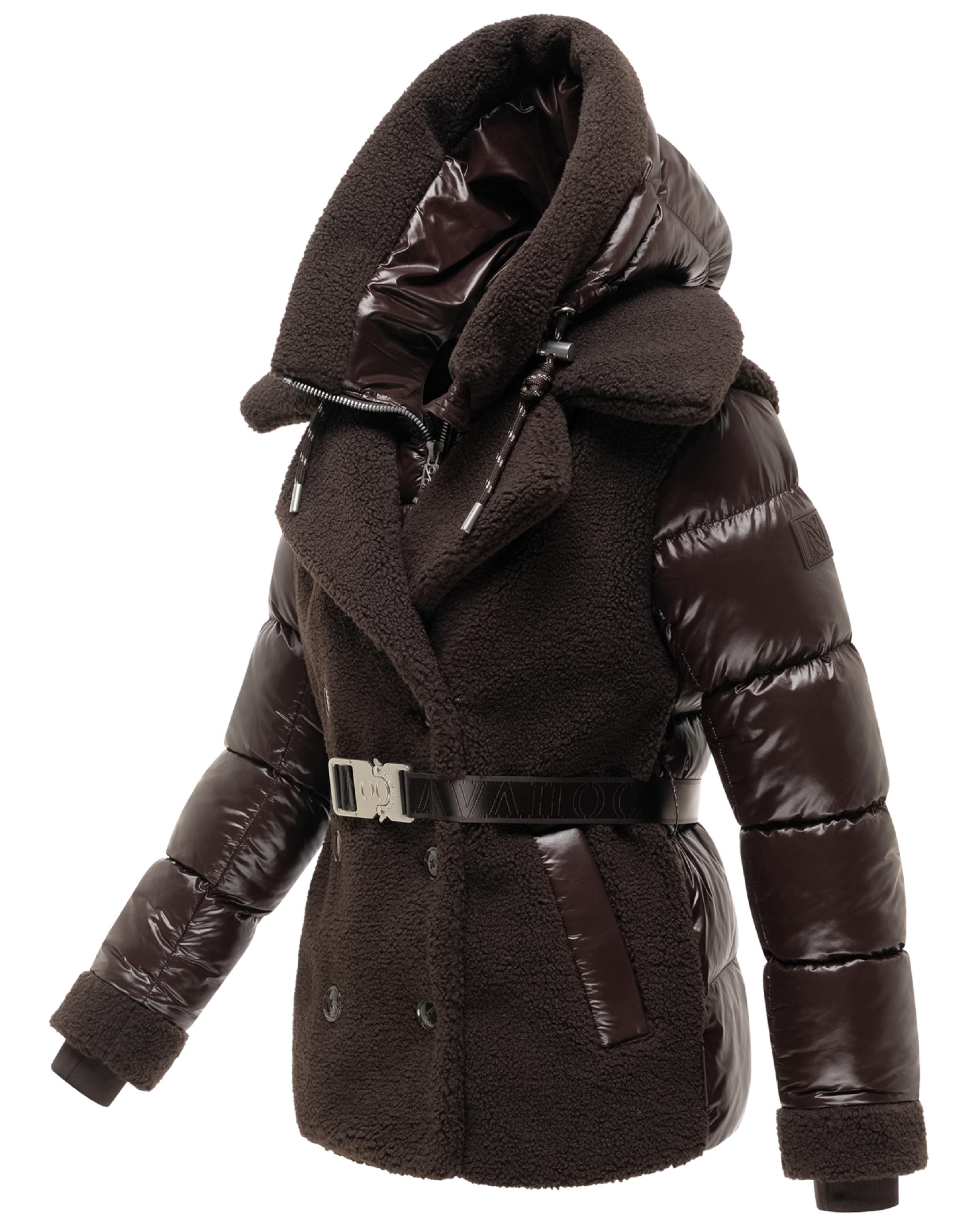 Gesteppte Teddyjacke "Kuschelhäschen 14" Choco