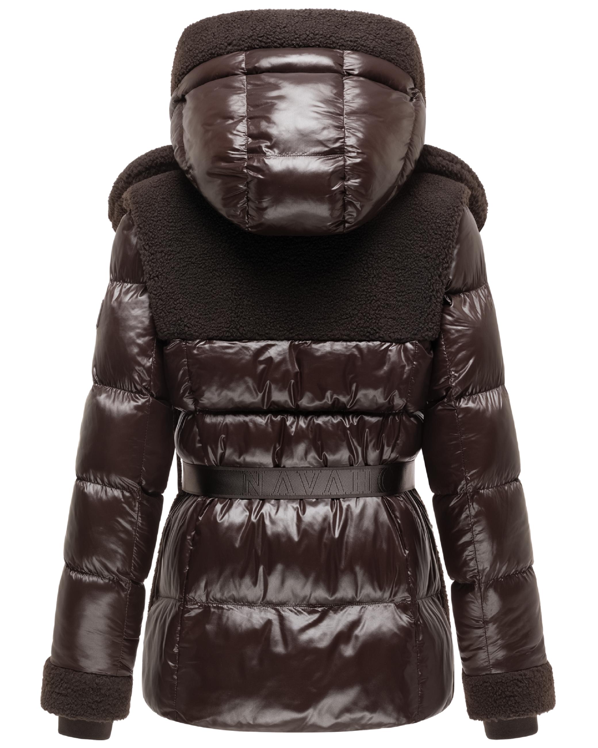 Gesteppte Teddyjacke "Kuschelhäschen 14" Choco
