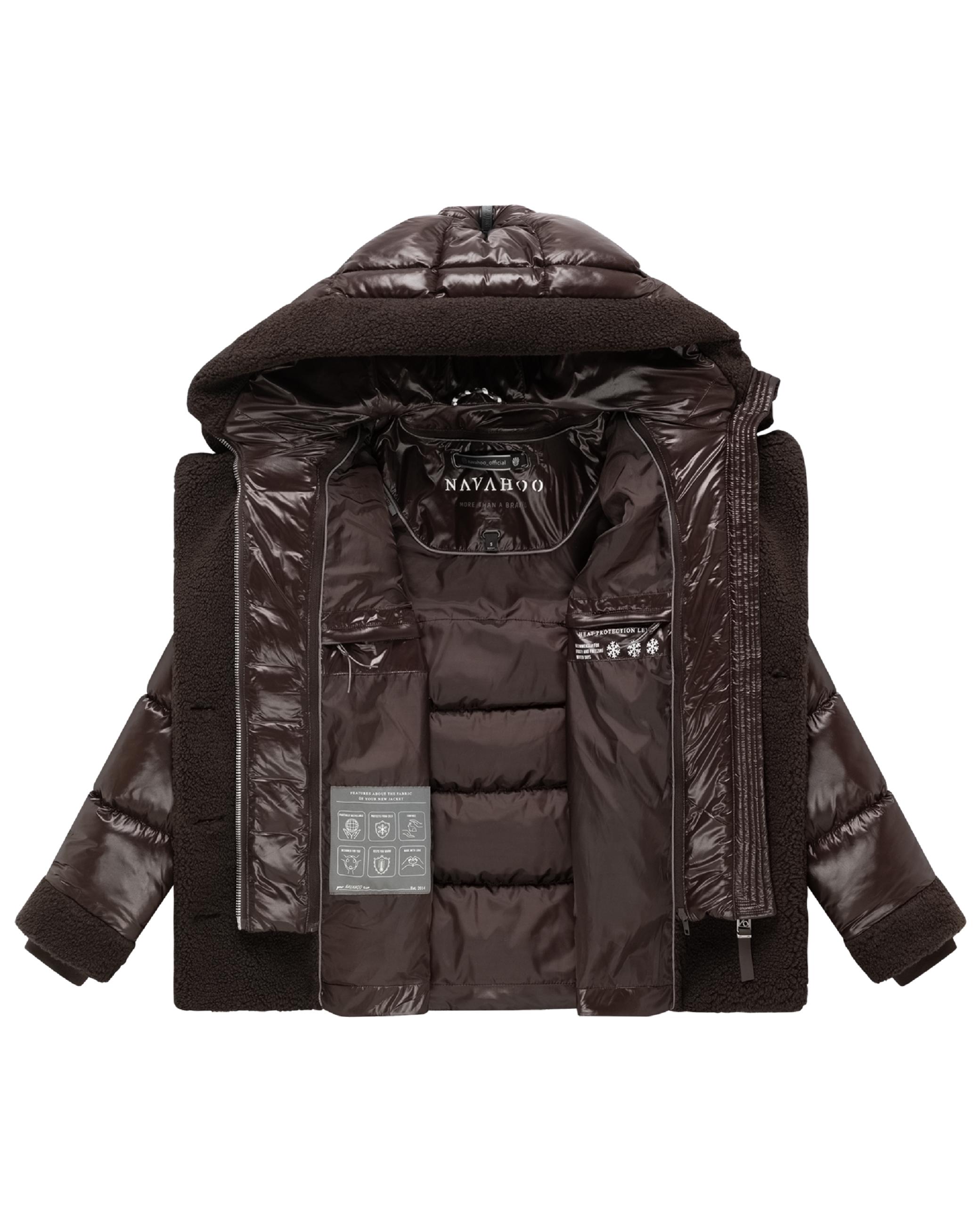 Gesteppte Teddyjacke "Kuschelhäschen 14" Choco
