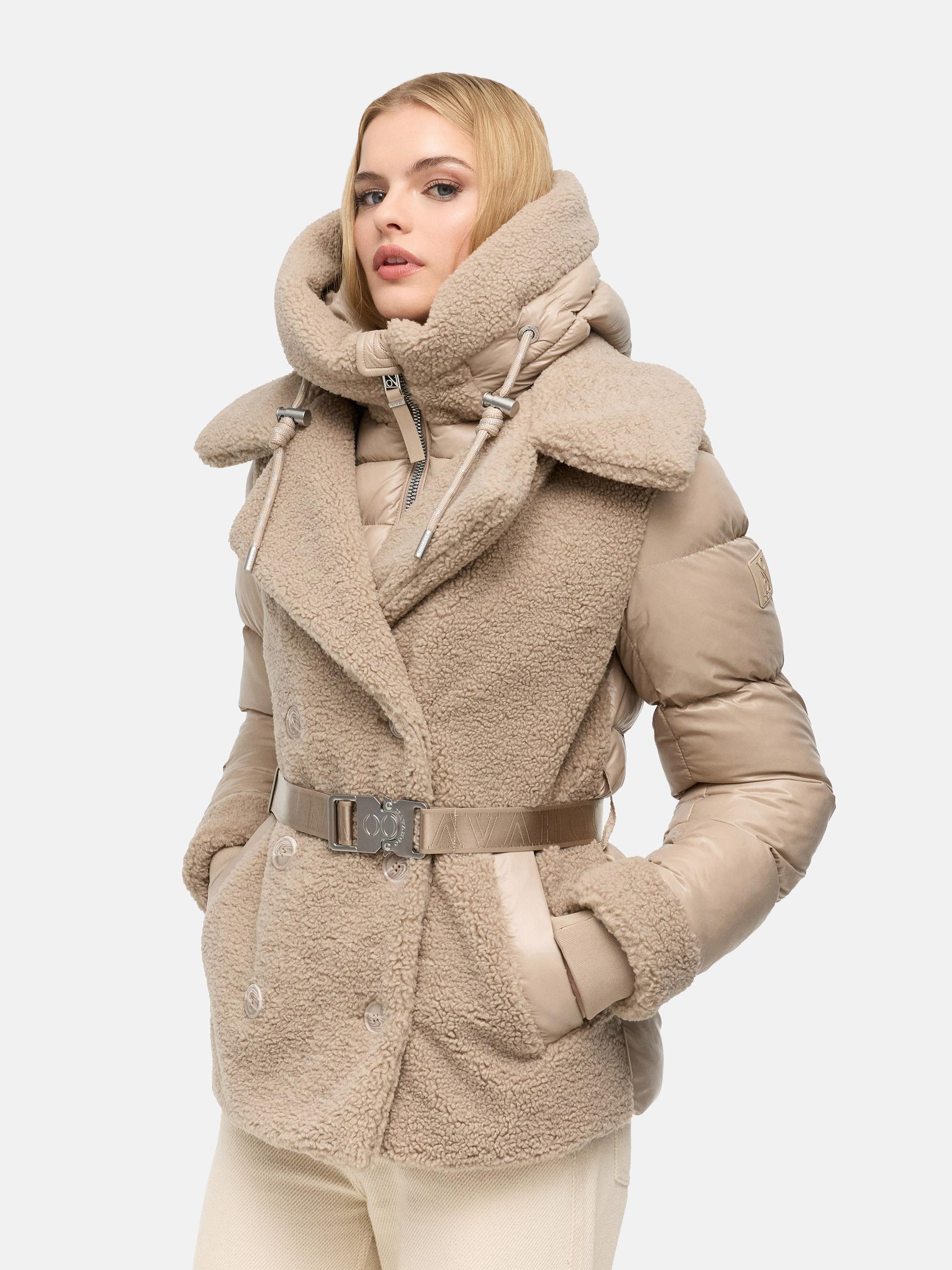 Gesteppte Teddyjacke "Kuschelhäschen 14" Light Taupe