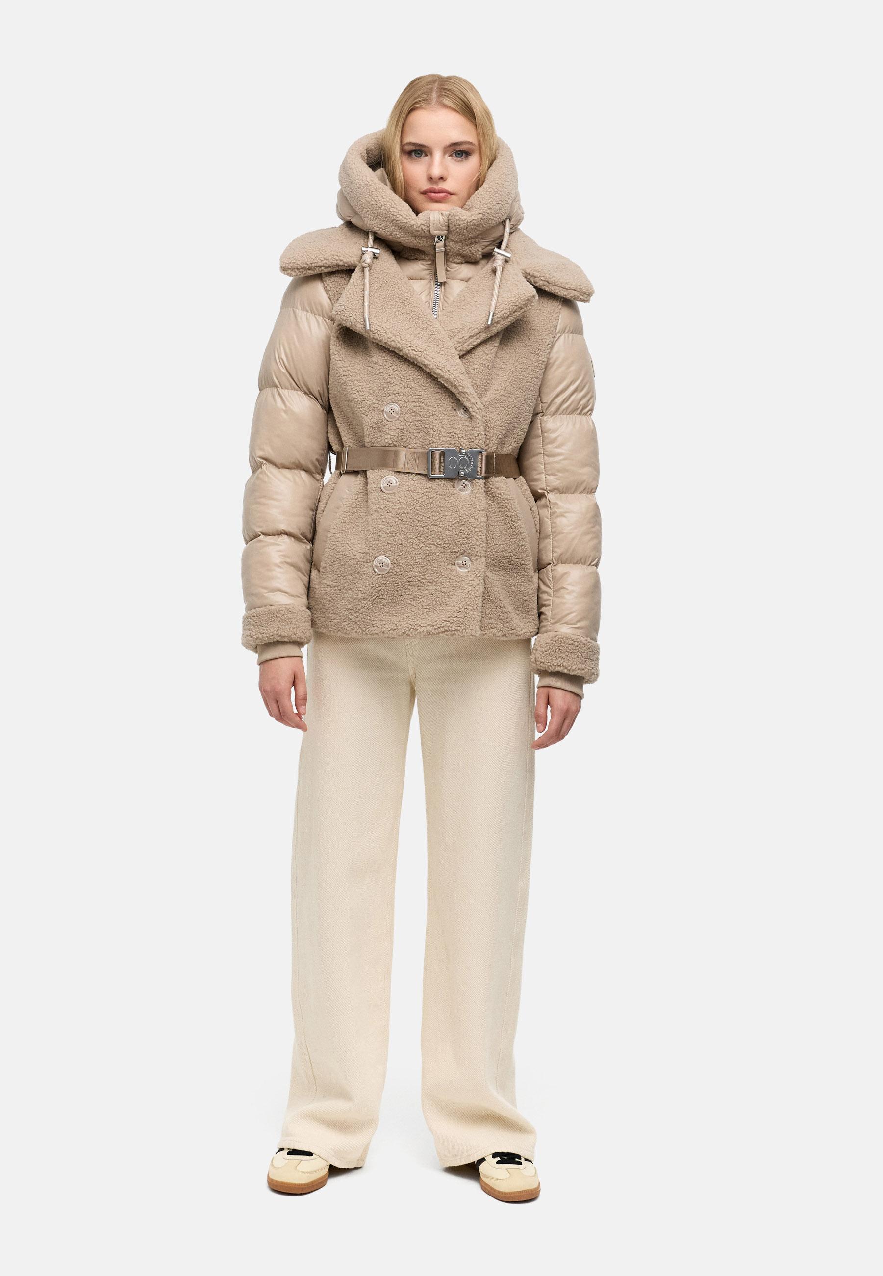 Gesteppte Teddyjacke "Kuschelhäschen 14" Light Taupe