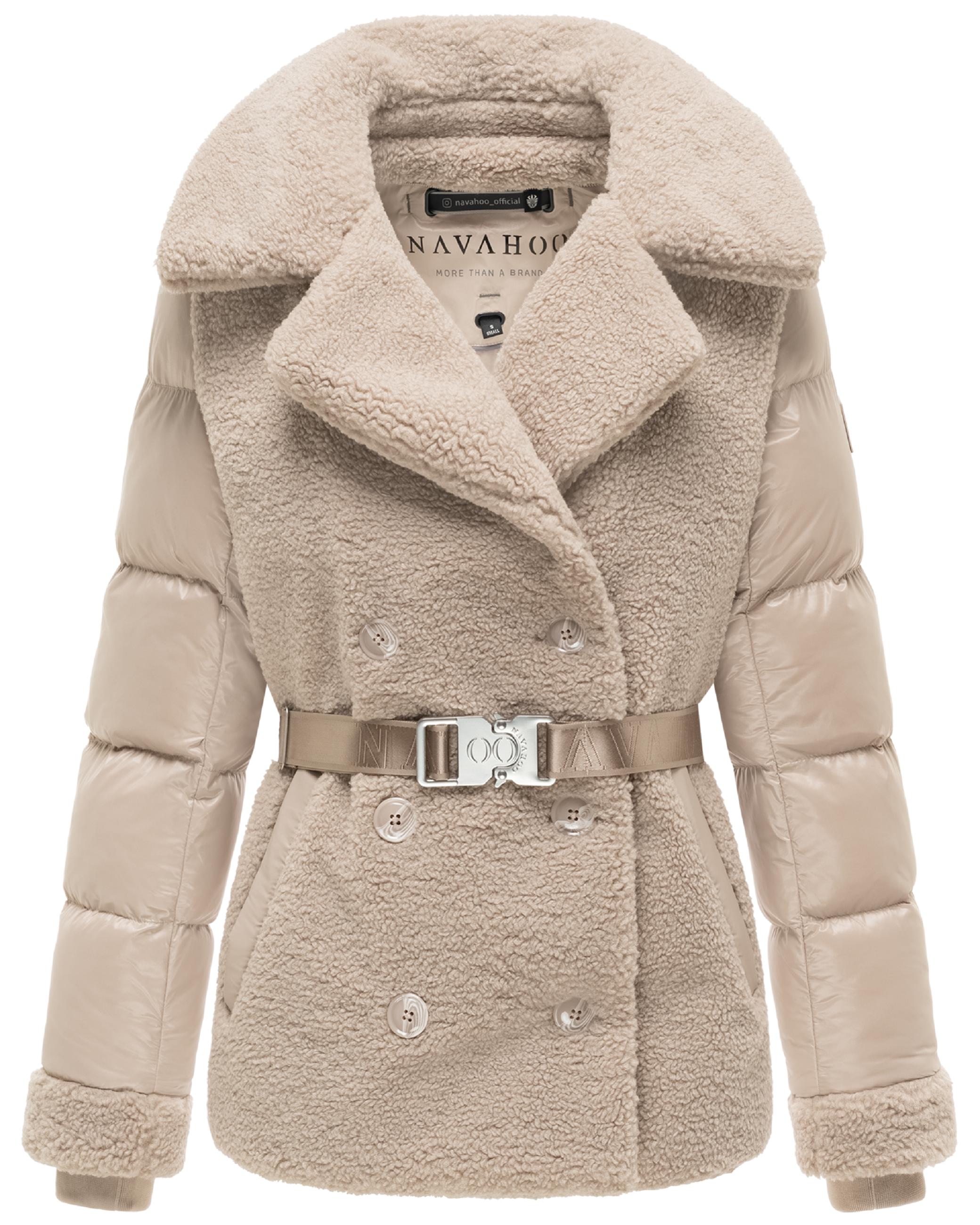 Gesteppte Teddyjacke "Kuschelhäschen 14" Light Taupe