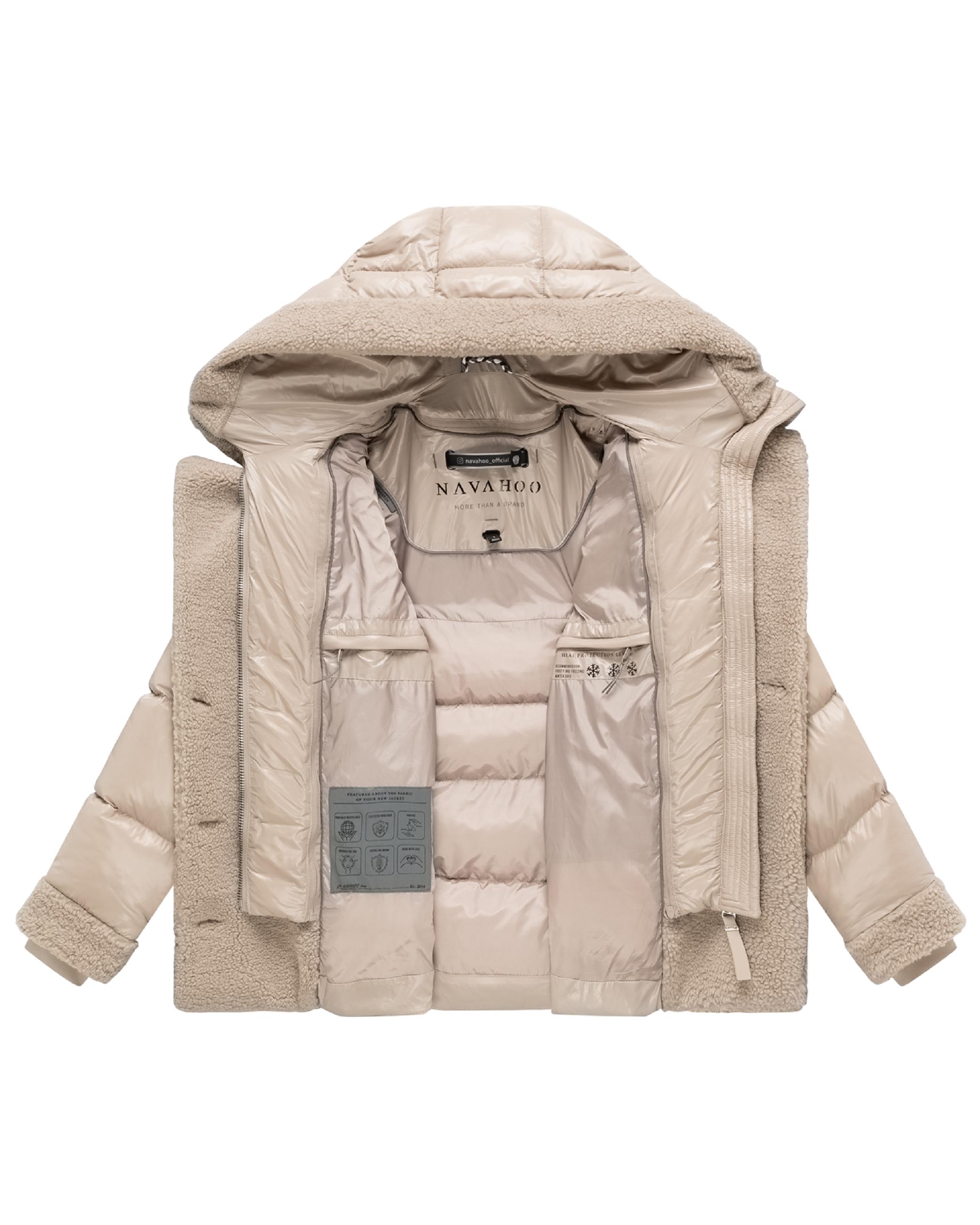 Gesteppte Teddyjacke "Kuschelhäschen 14" Light Taupe