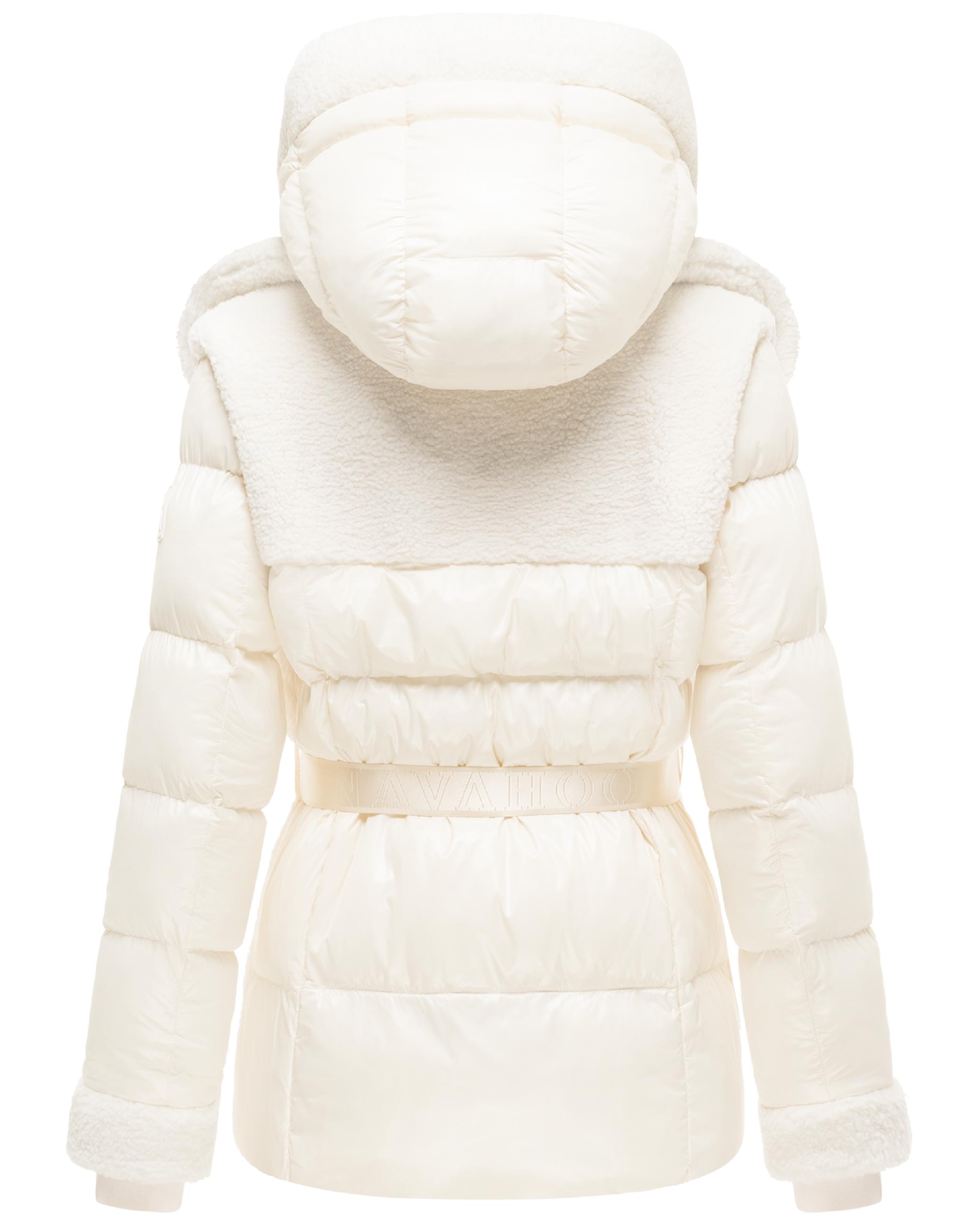 Gesteppte Teddyjacke "Kuschelhäschen 14" Off White