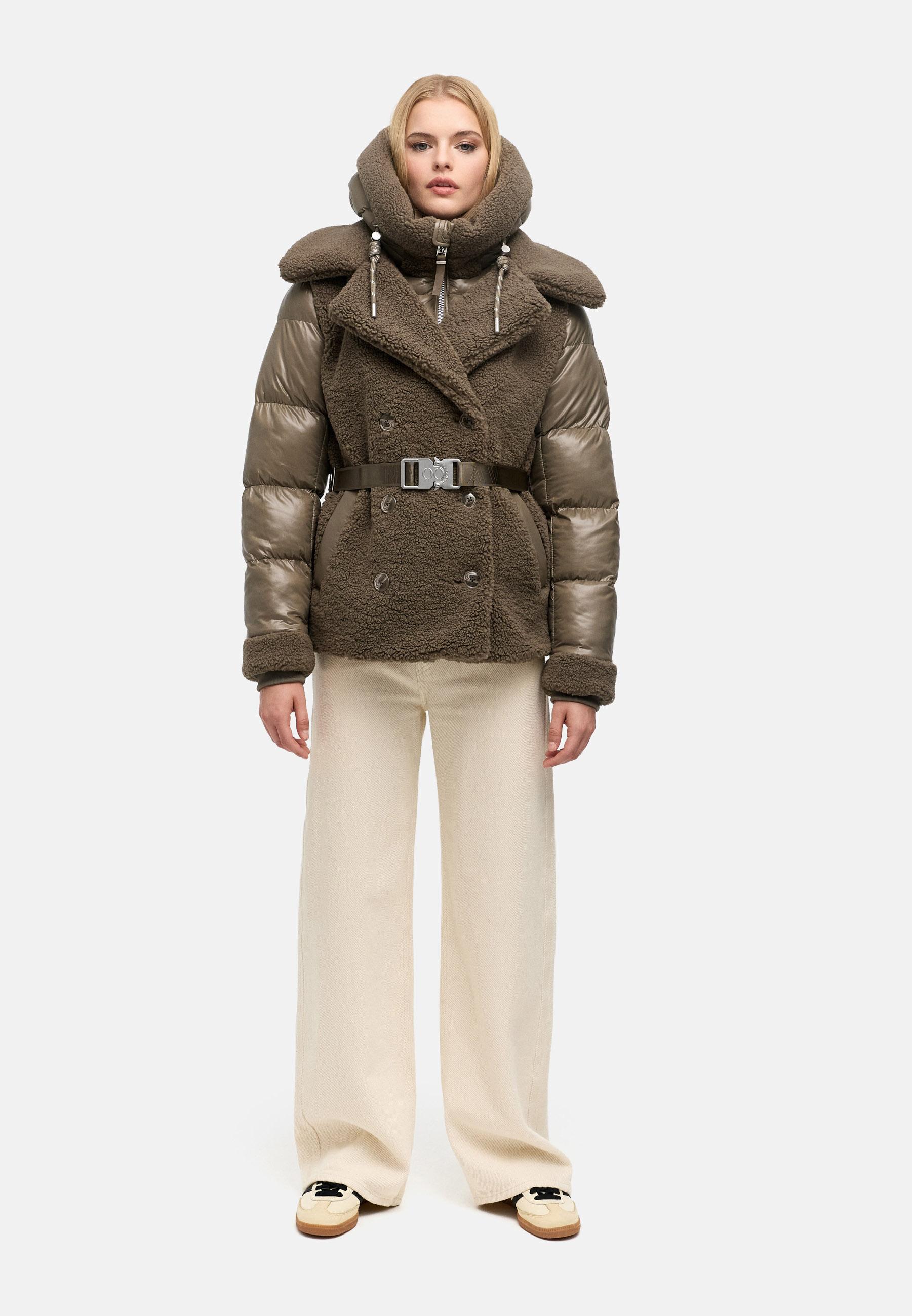 Gesteppte Teddyjacke "Kuschelhäschen 14" Stone Brown