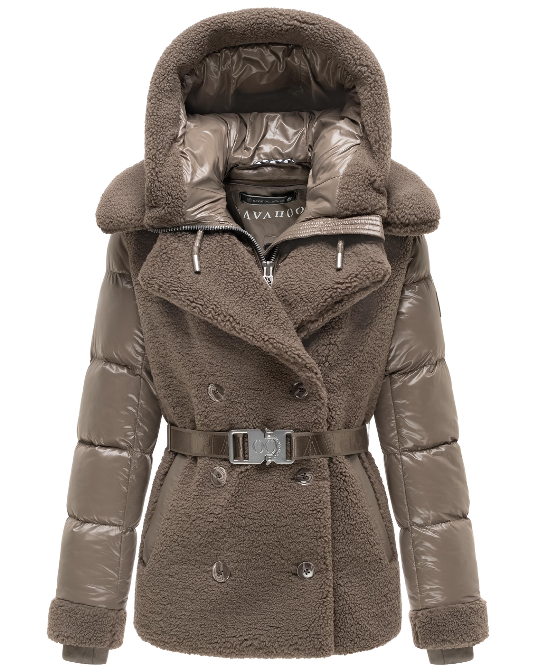Gesteppte Teddyjacke "Kuschelhäschen 14" Stone Brown