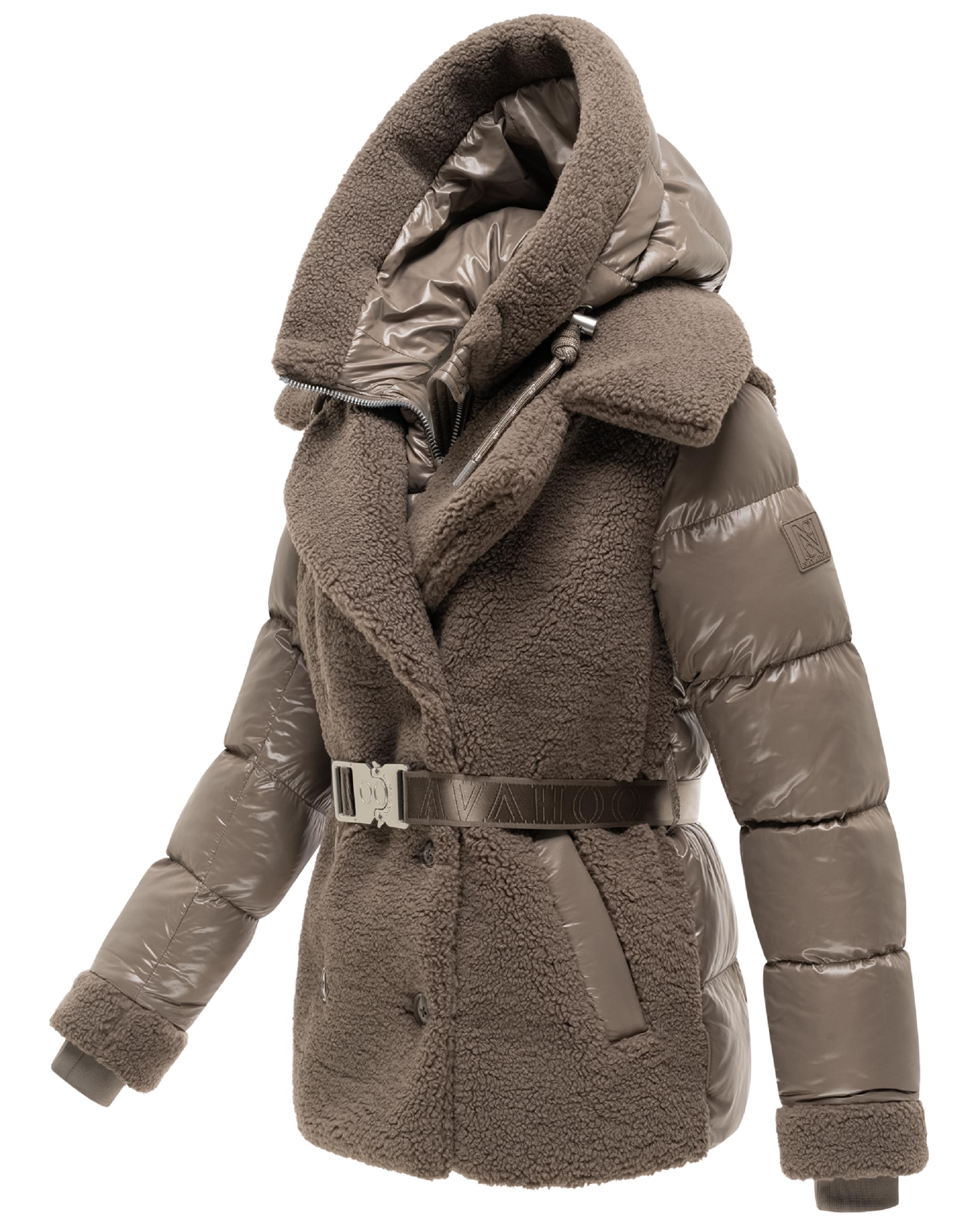 Gesteppte Teddyjacke "Kuschelhäschen 14" Stone Brown