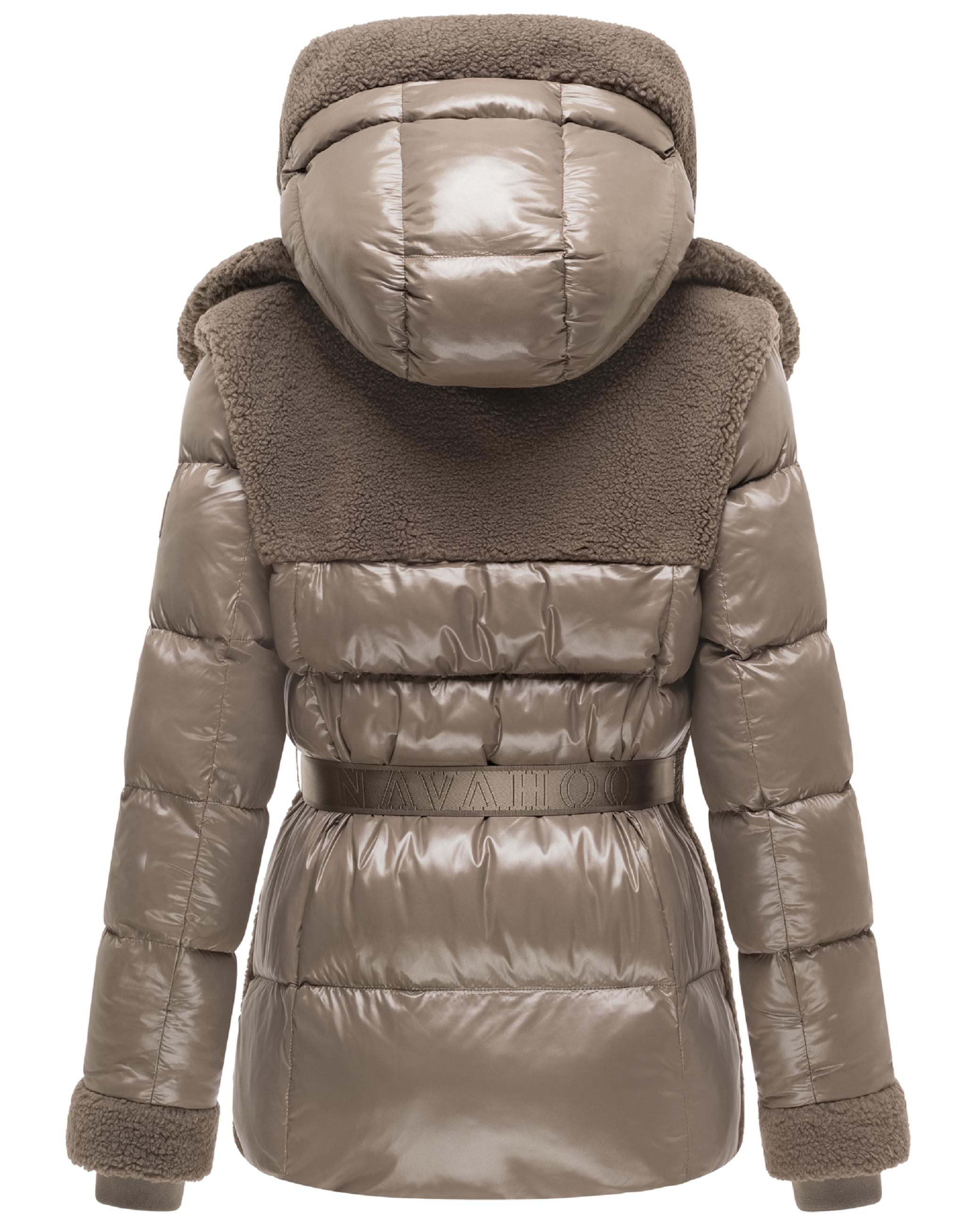 Gesteppte Teddyjacke "Kuschelhäschen 14" Stone Brown