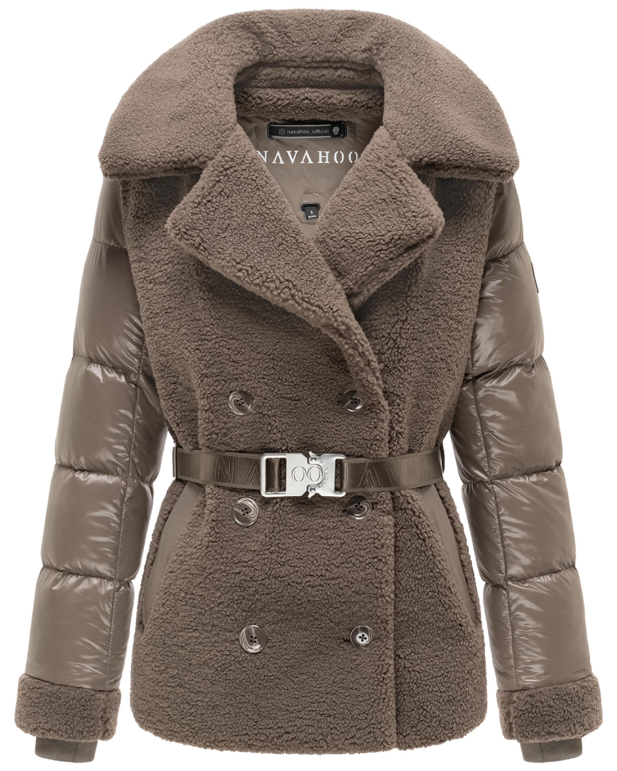 Gesteppte Teddyjacke "Kuschelhäschen 14" Stone Brown