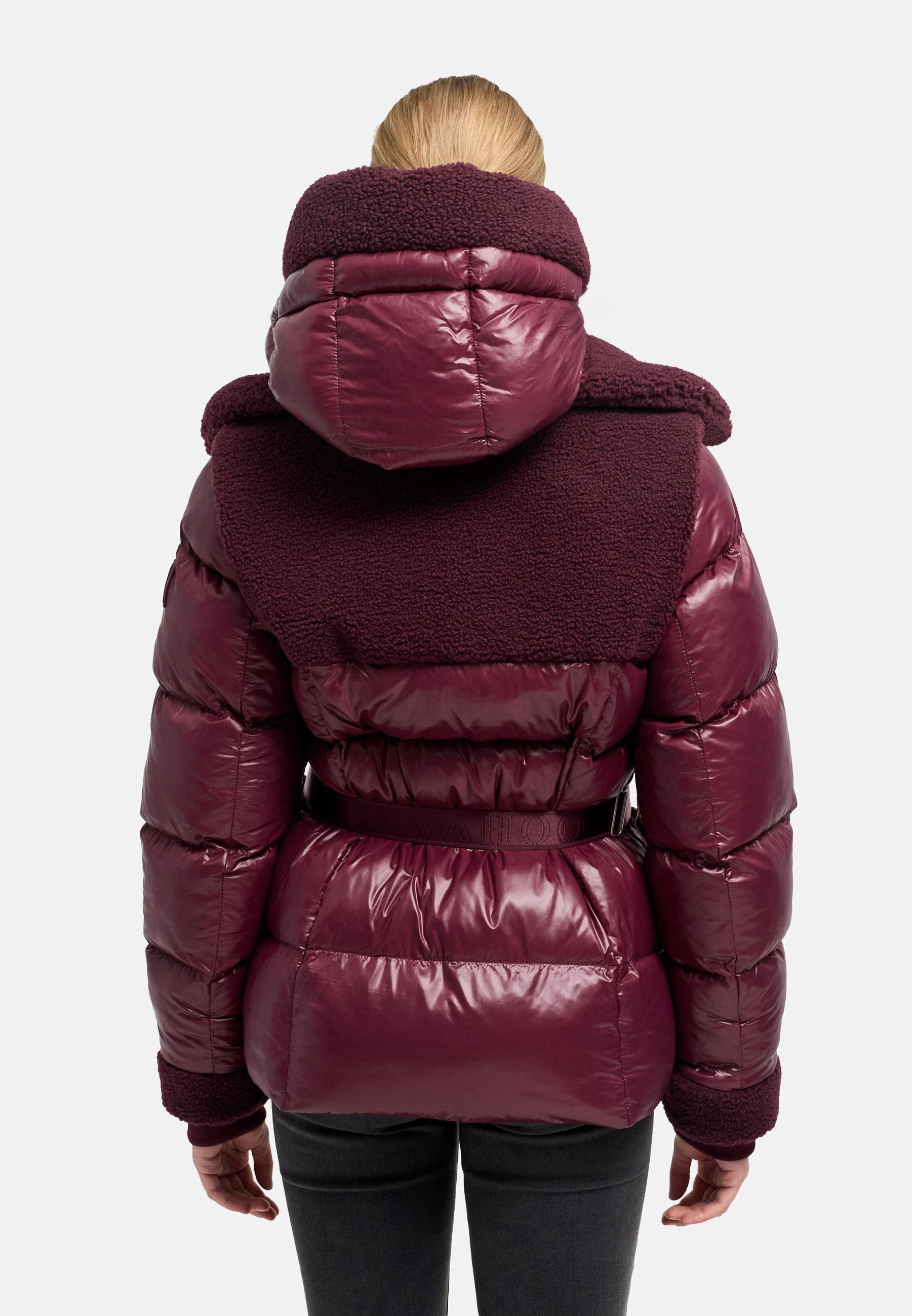 Gesteppte Teddyjacke "Kuschelhäschen 14" Wine