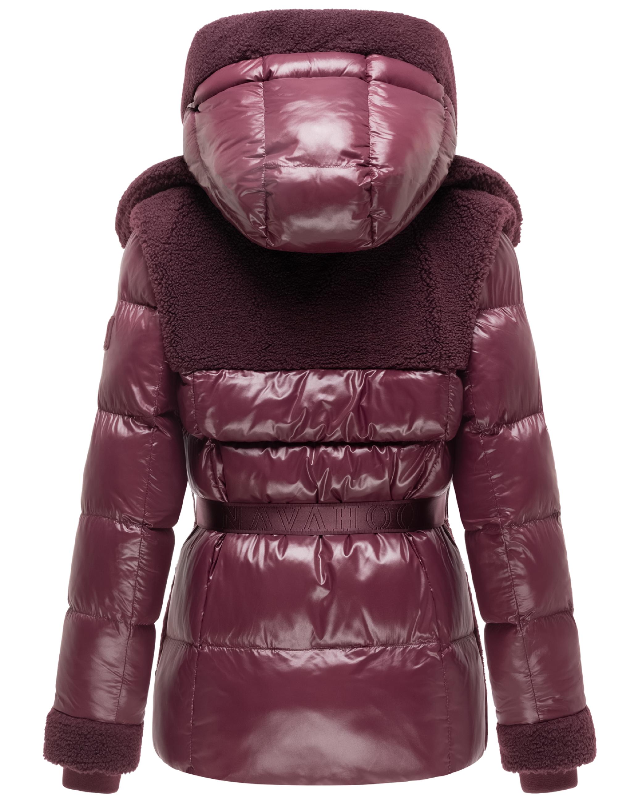 Gesteppte Teddyjacke "Kuschelhäschen 14" Wine