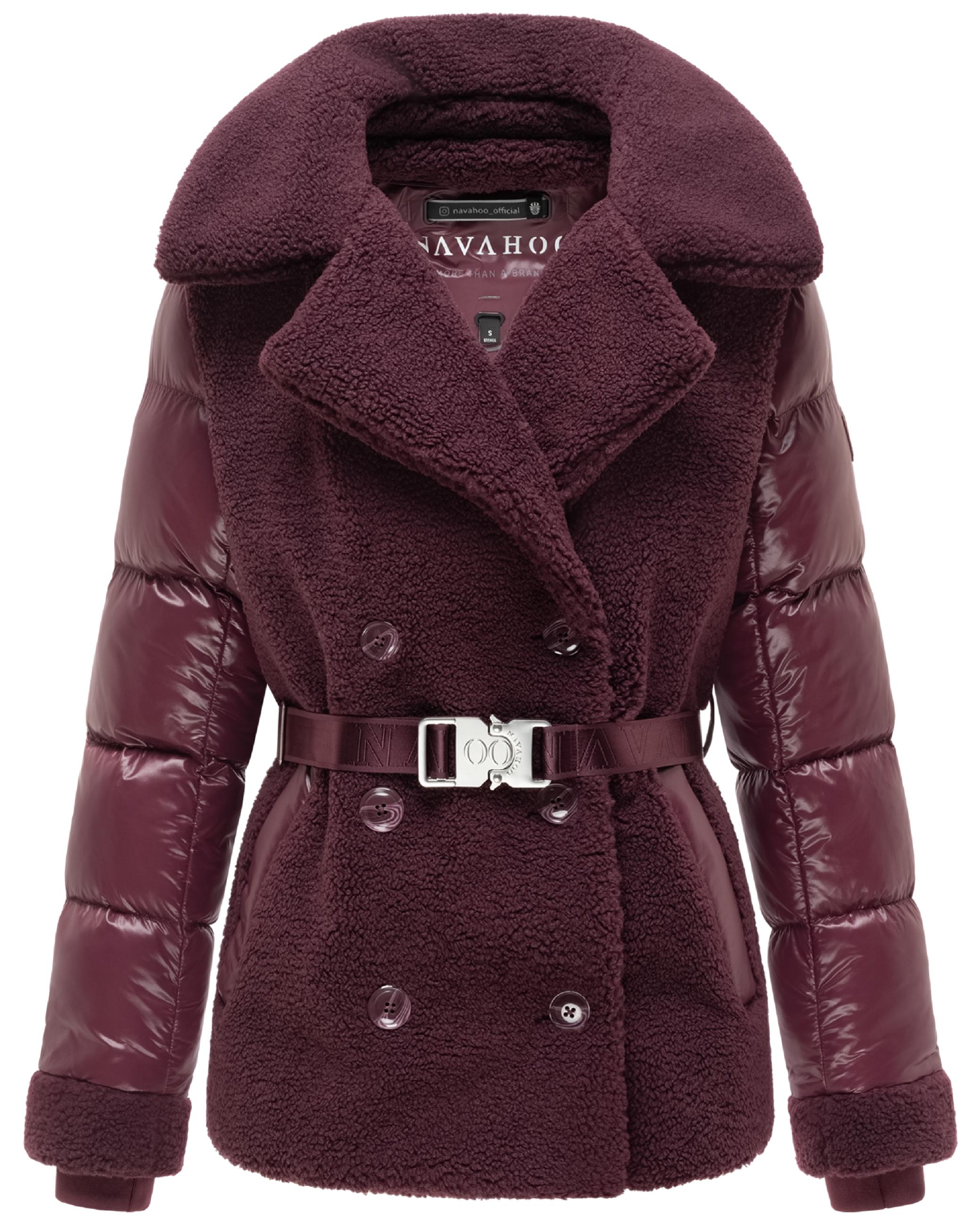 Gesteppte Teddyjacke "Kuschelhäschen 14" Wine