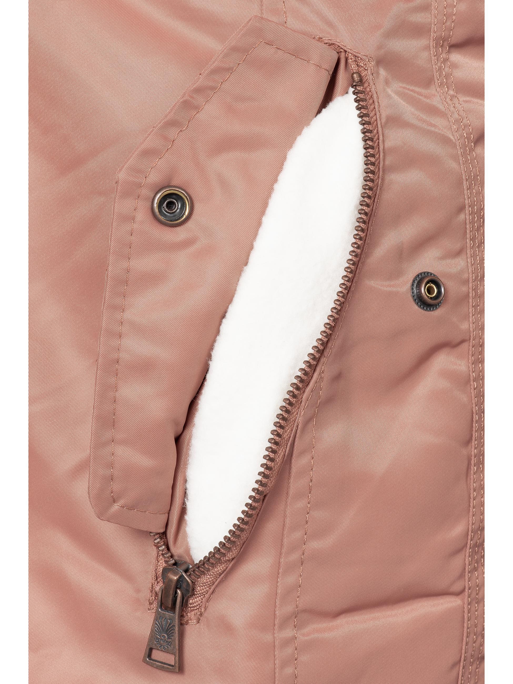 Langer Winterparka mit Kapuze "La Viva" Terracotta