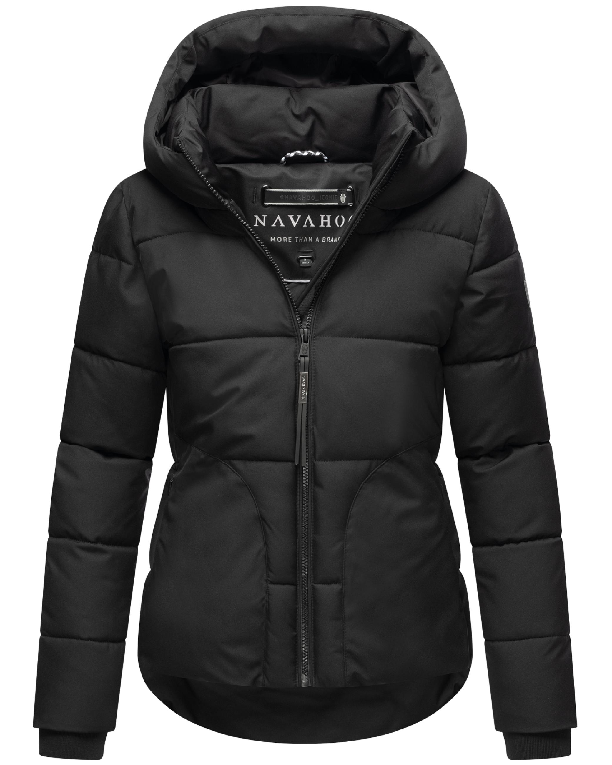 Steppjacke mit Kapuze "Lachperle XIV" Black