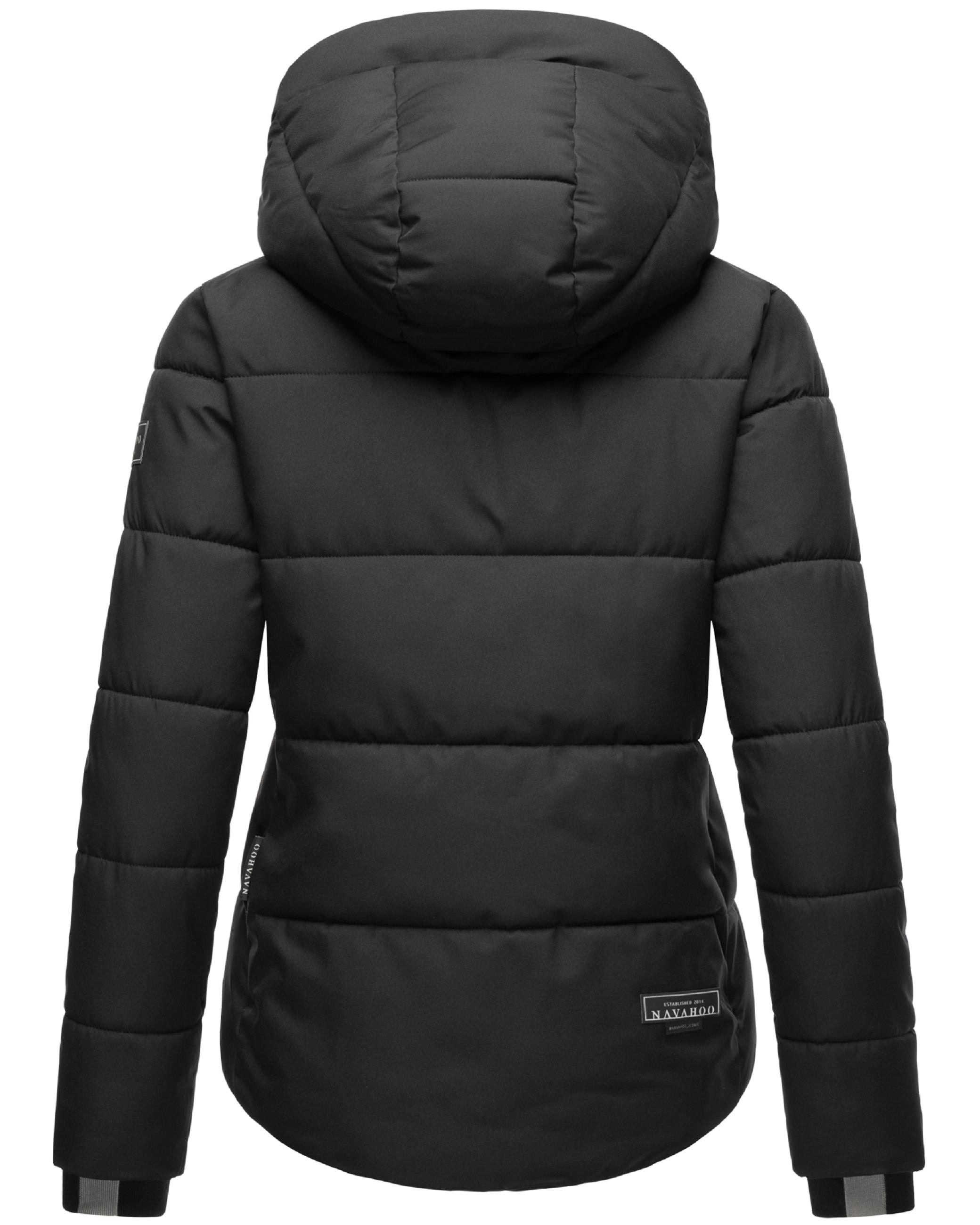 Steppjacke mit Kapuze "Lachperle XIV" Black