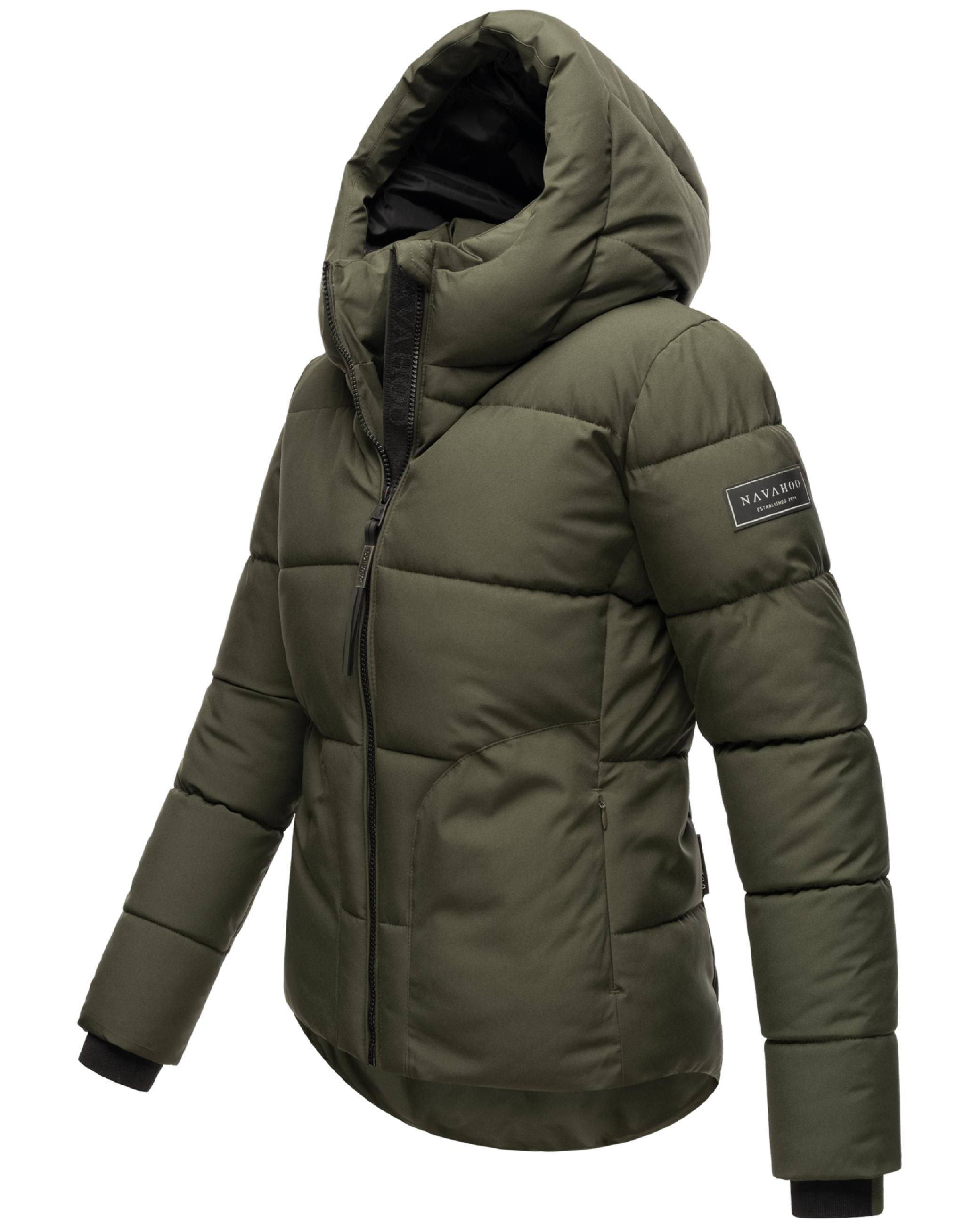 Steppjacke mit Kapuze "Lachperle XIV" Dark Olive