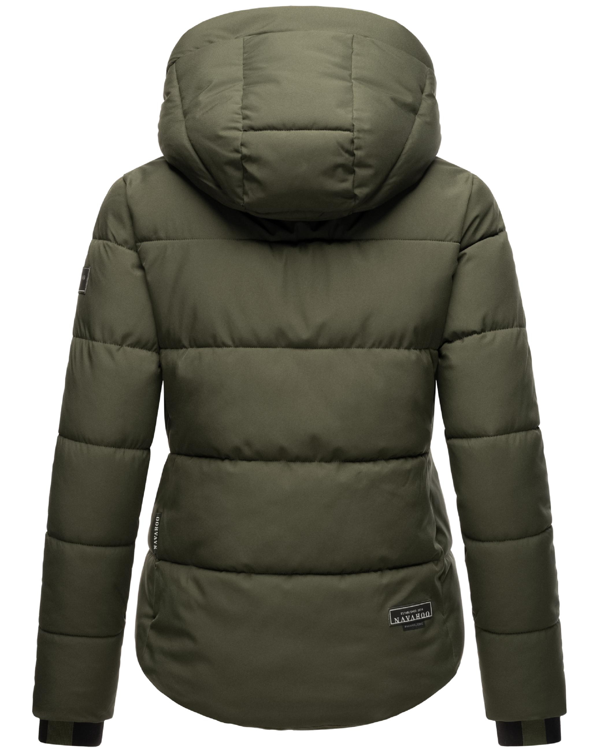 Steppjacke mit Kapuze "Lachperle XIV" Dark Olive