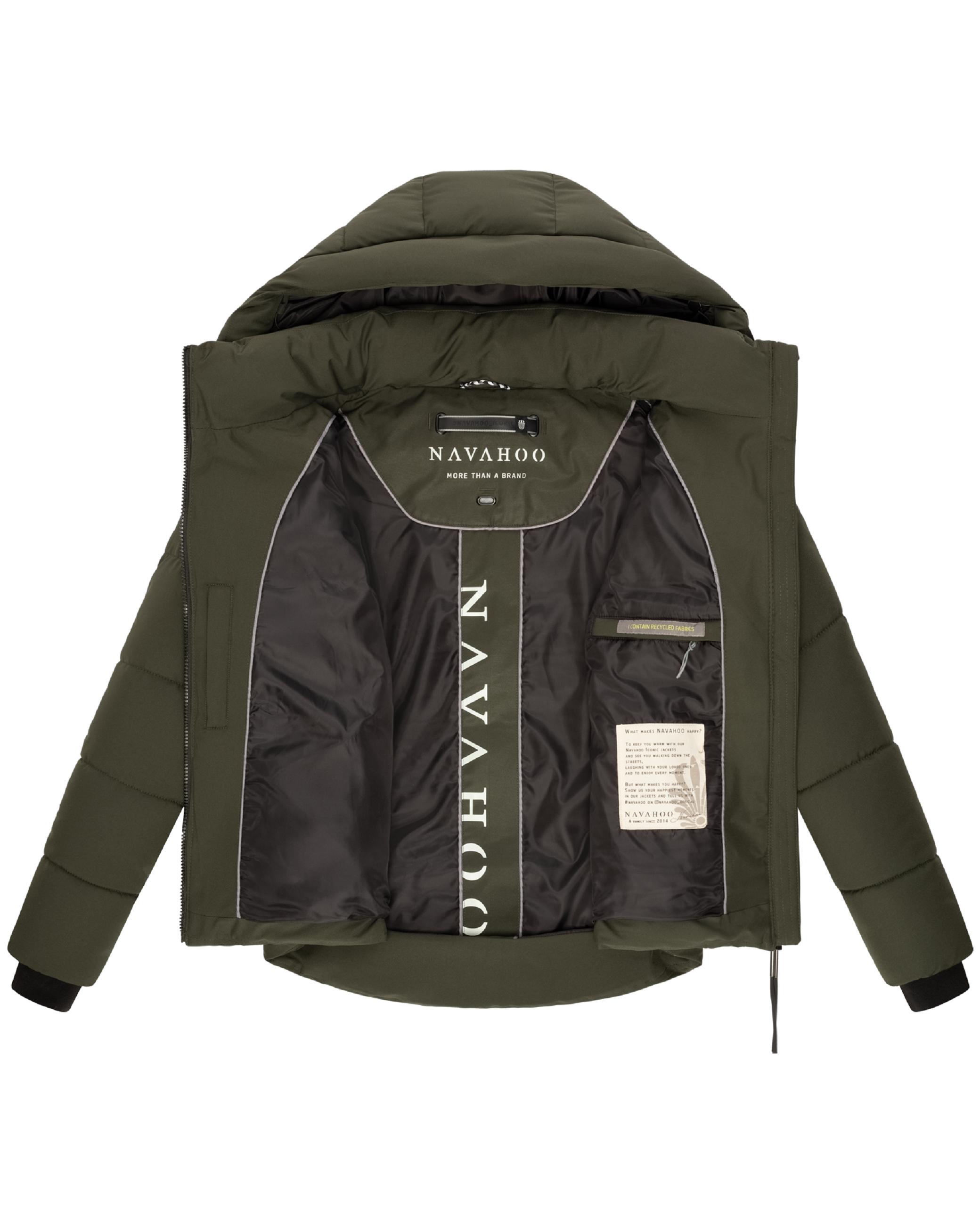 Steppjacke mit Kapuze "Lachperle XIV" Dark Olive