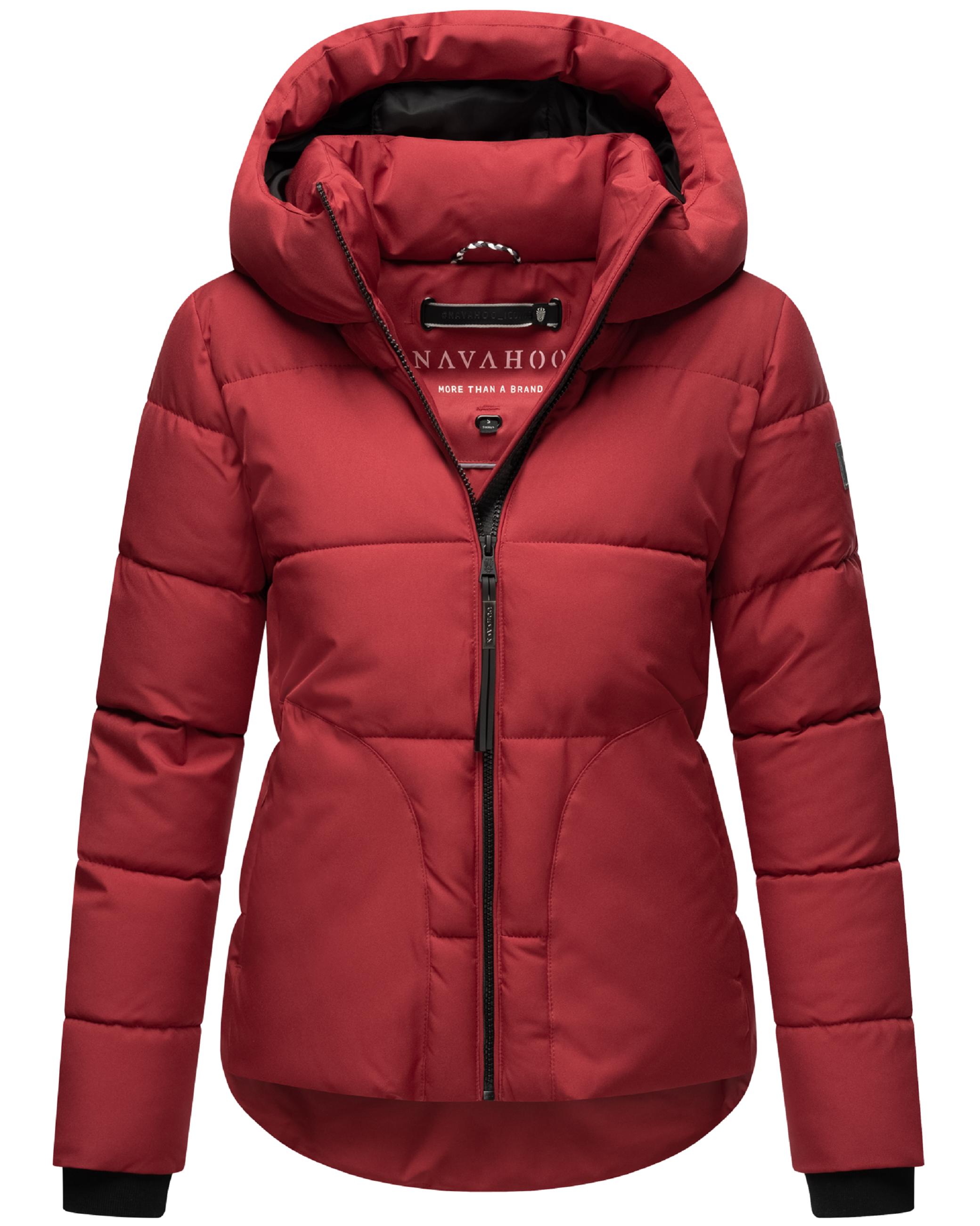 Steppjacke mit Kapuze "Lachperle XIV" Dark Red