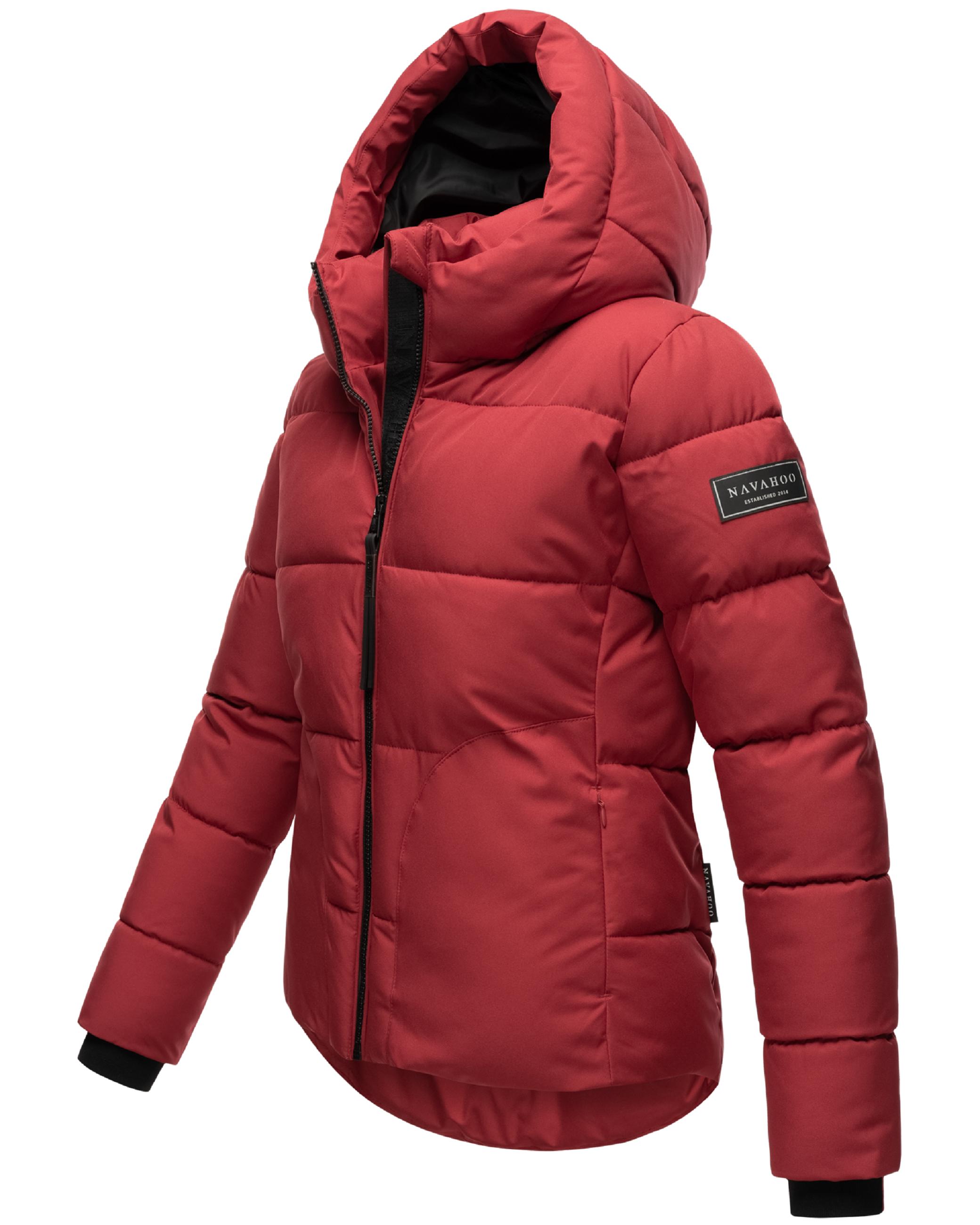 Steppjacke mit Kapuze "Lachperle XIV" Dark Red