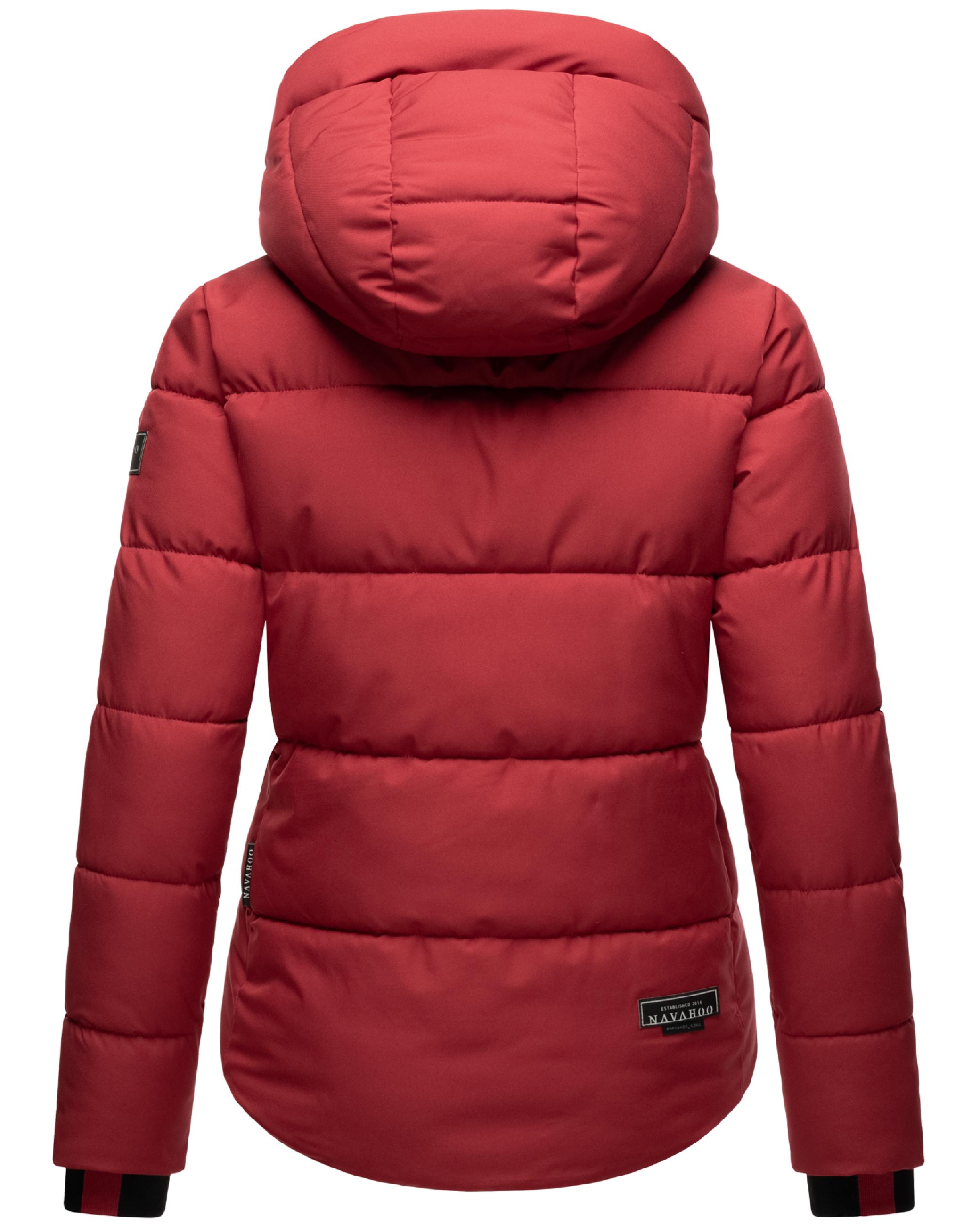 Steppjacke mit Kapuze "Lachperle XIV" Dark Red