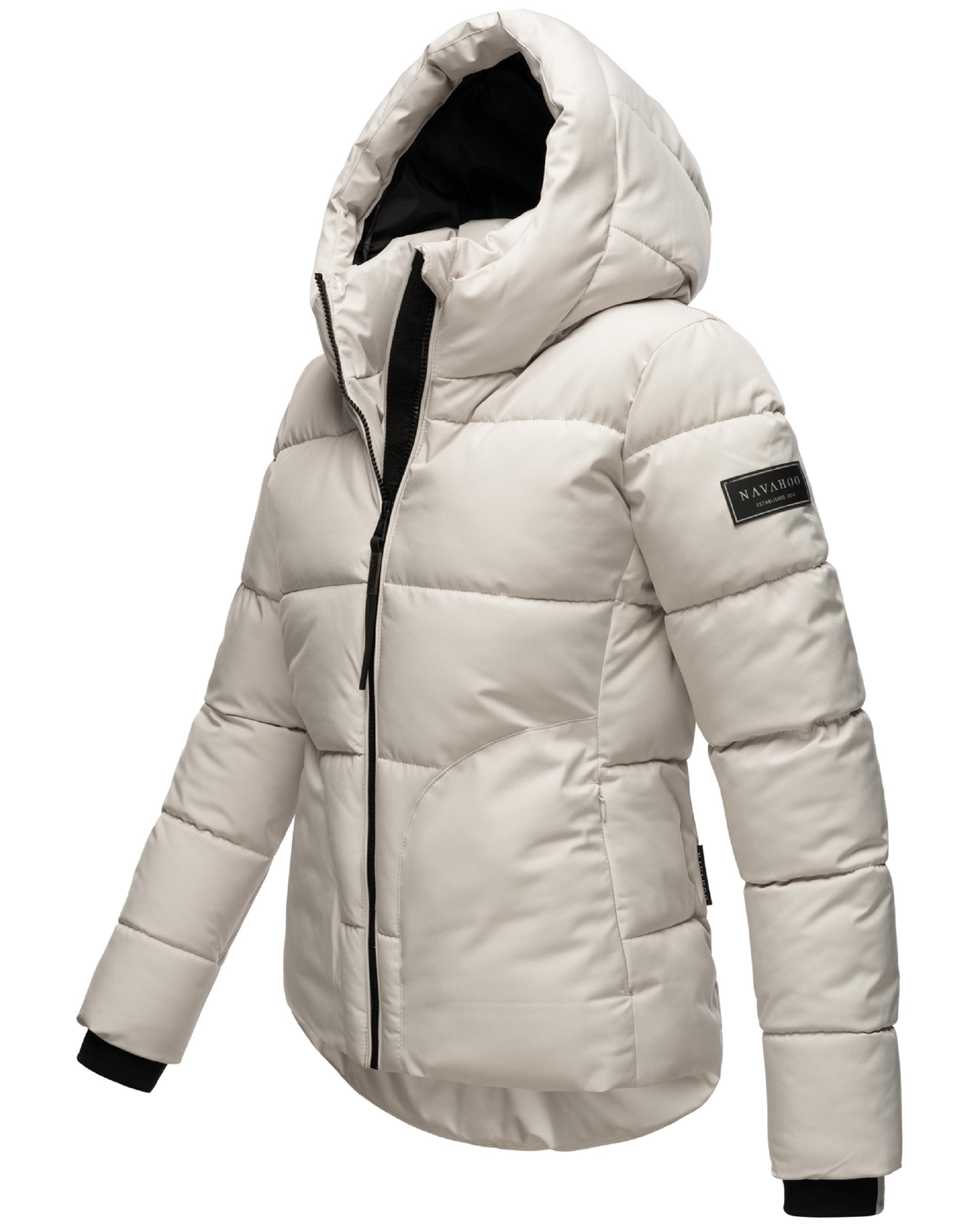 Steppjacke mit Kapuze "Lachperle XIV" Light Grey