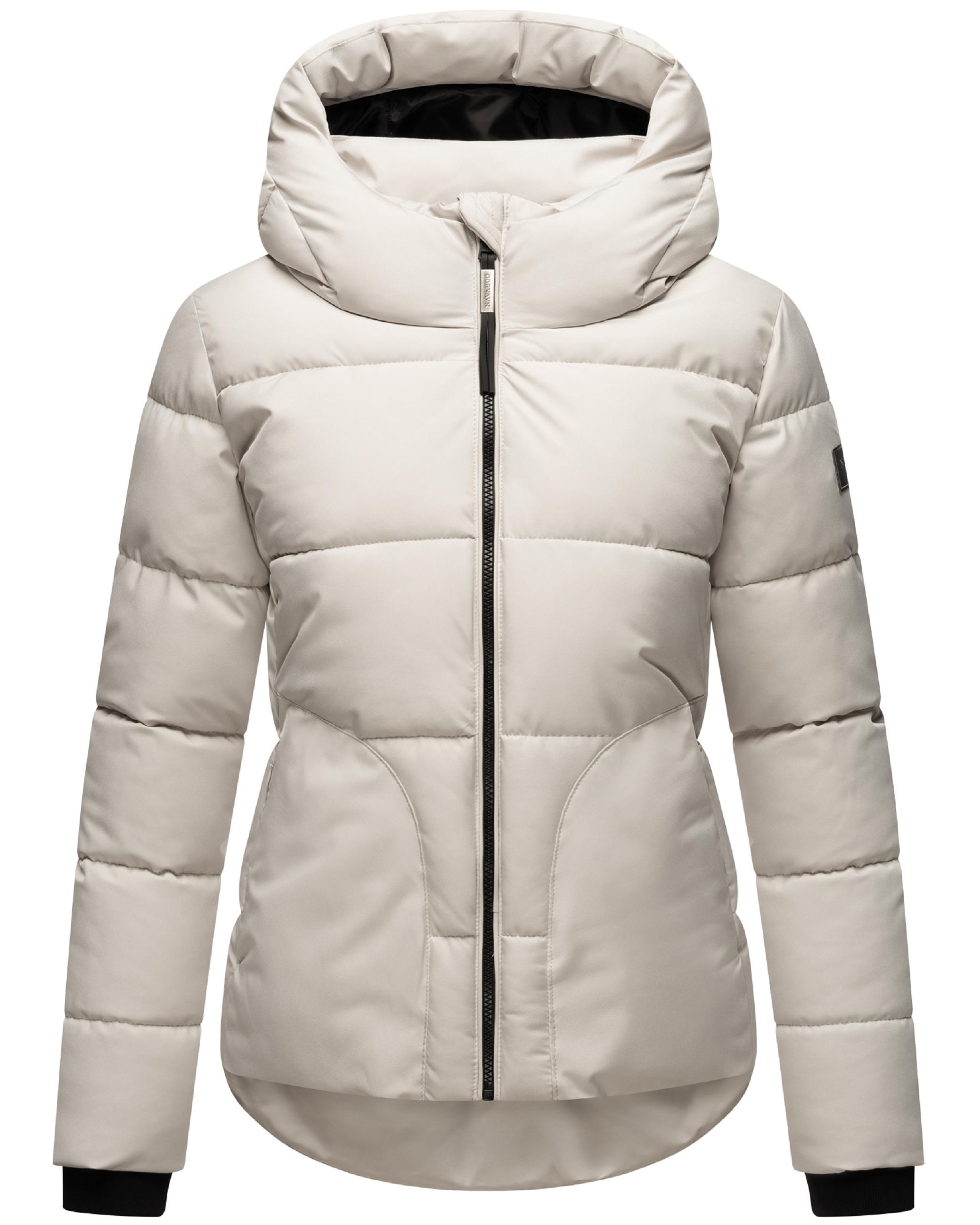 Steppjacke mit Kapuze "Lachperle XIV" Light Grey