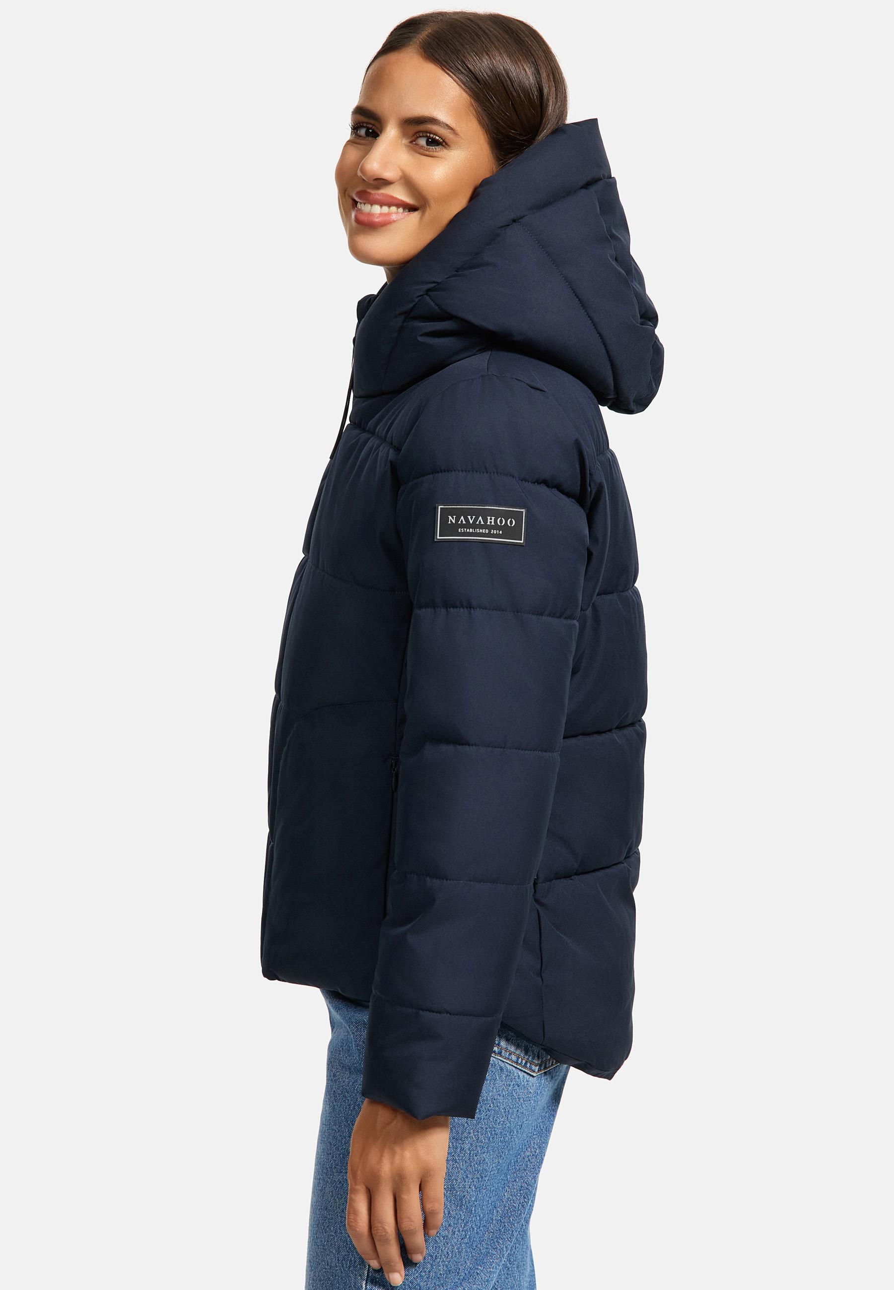 Steppjacke mit Kapuze "Lachperle XIV" Navy