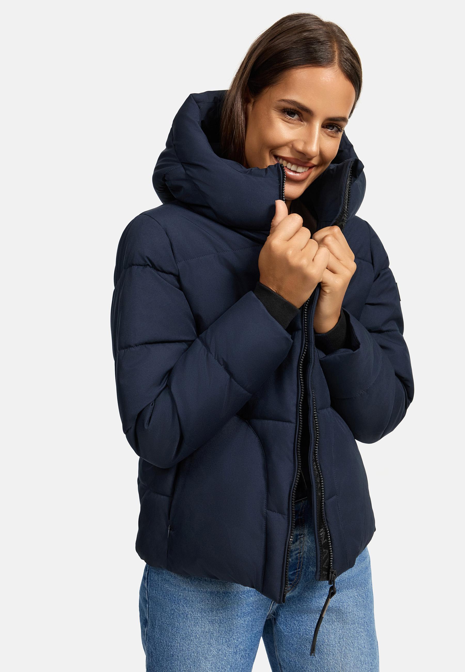 Steppjacke mit Kapuze "Lachperle XIV" Navy