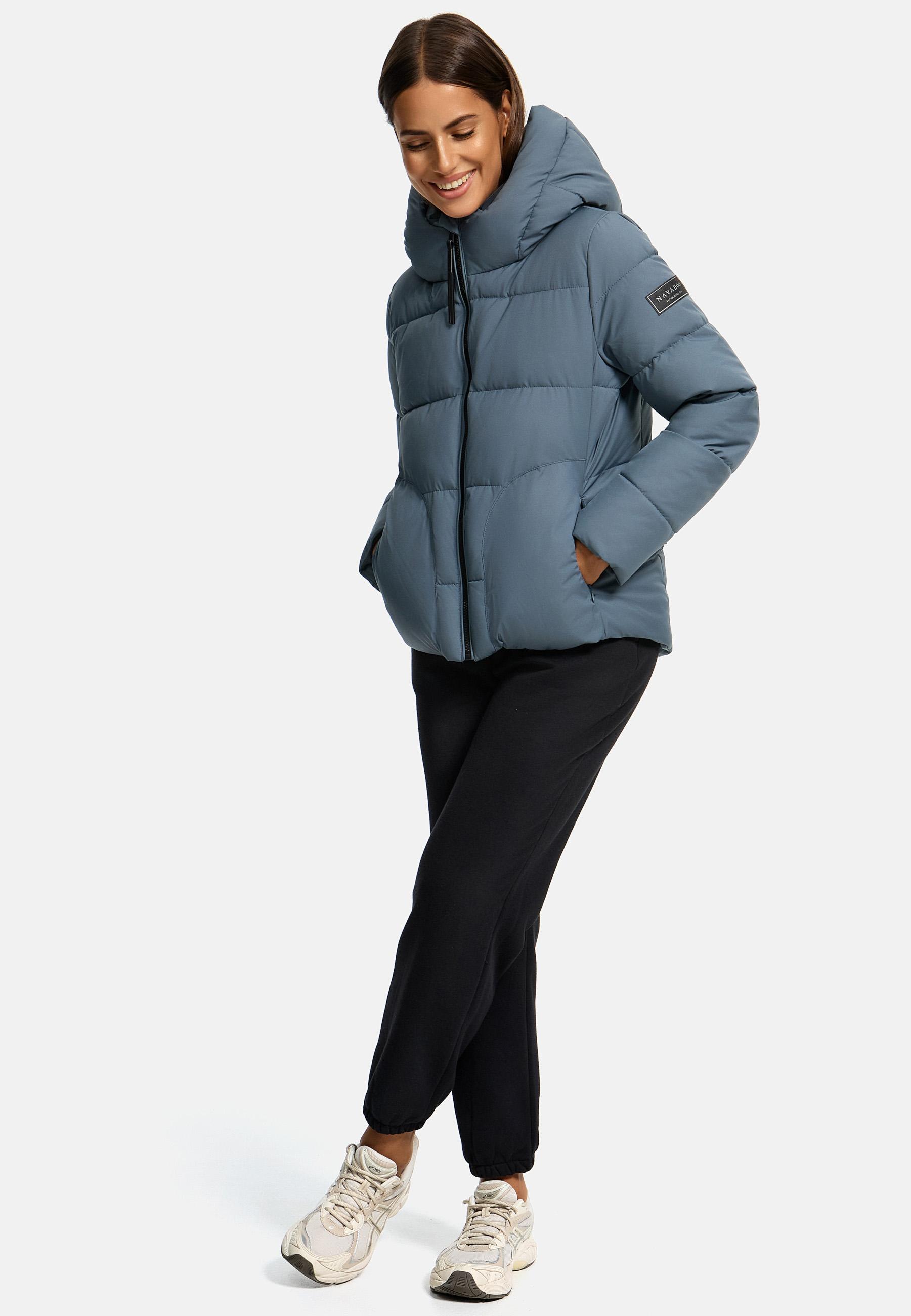 Steppjacke mit Kapuze "Lachperle XIV" Stormy Blue