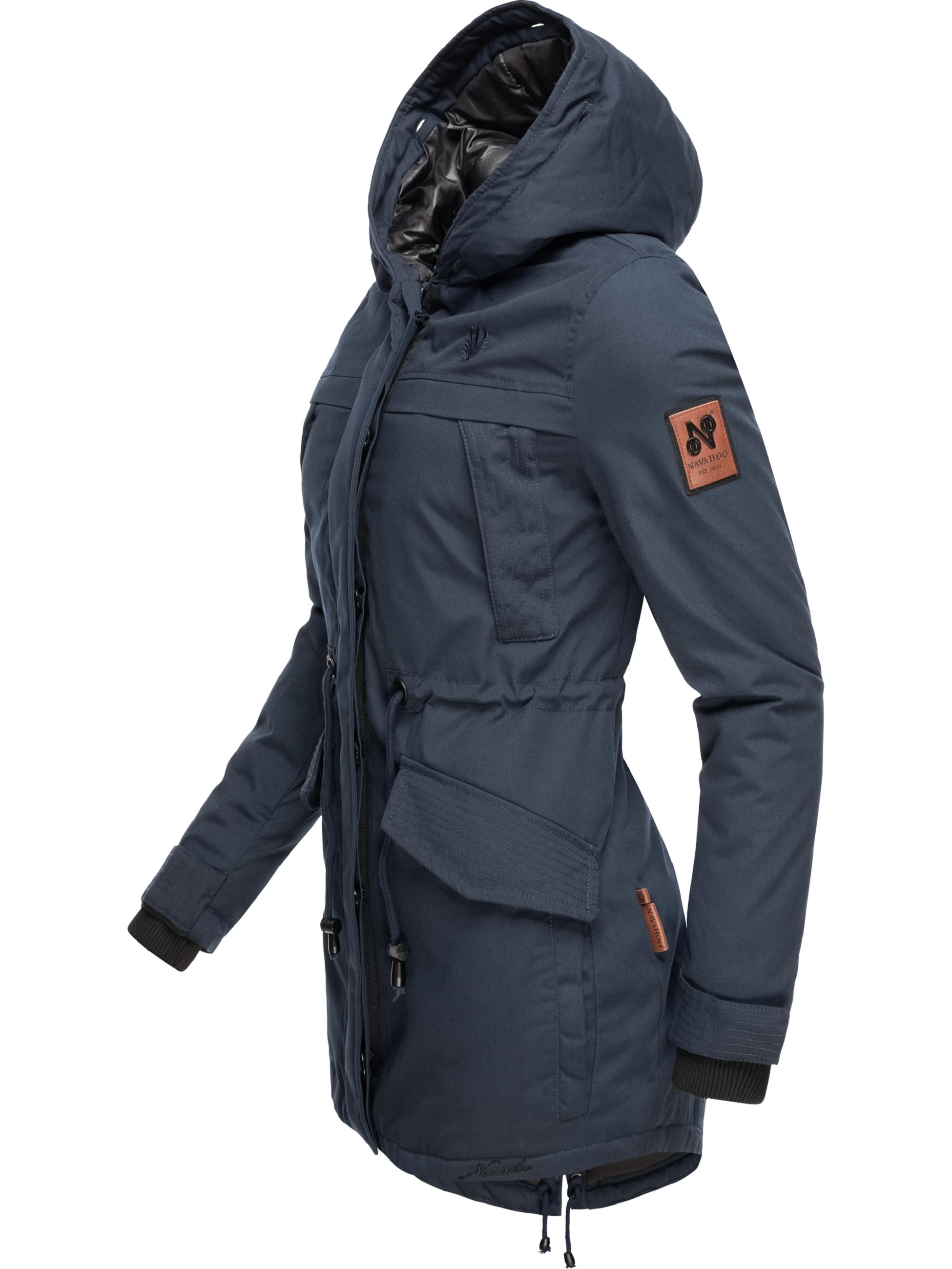 Winterparka mit abnehmbarem Kunstfell "Lady Like" Blau