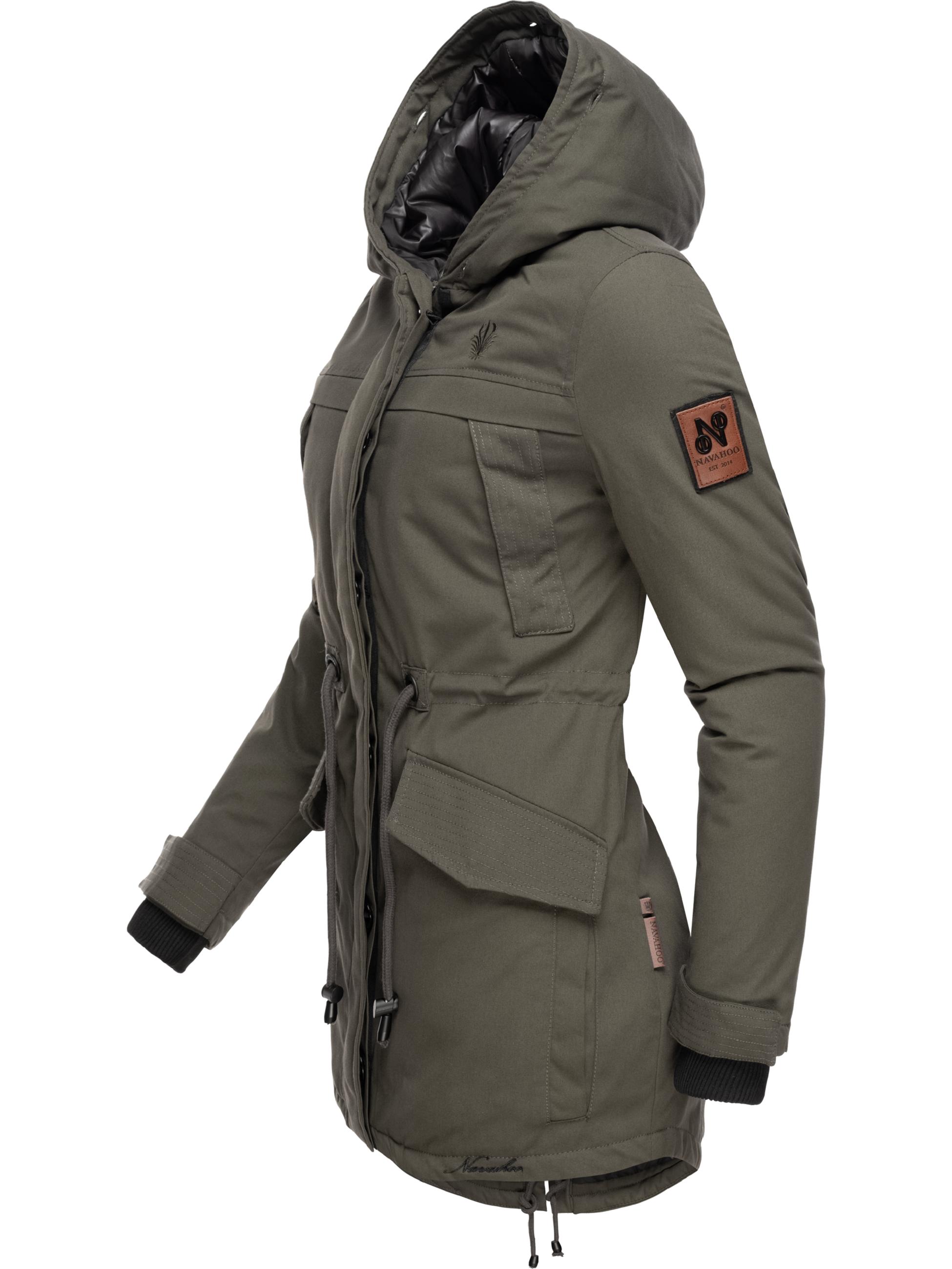 Winterparka mit abnehmbarem Kunstfell "Lady Like" Grau