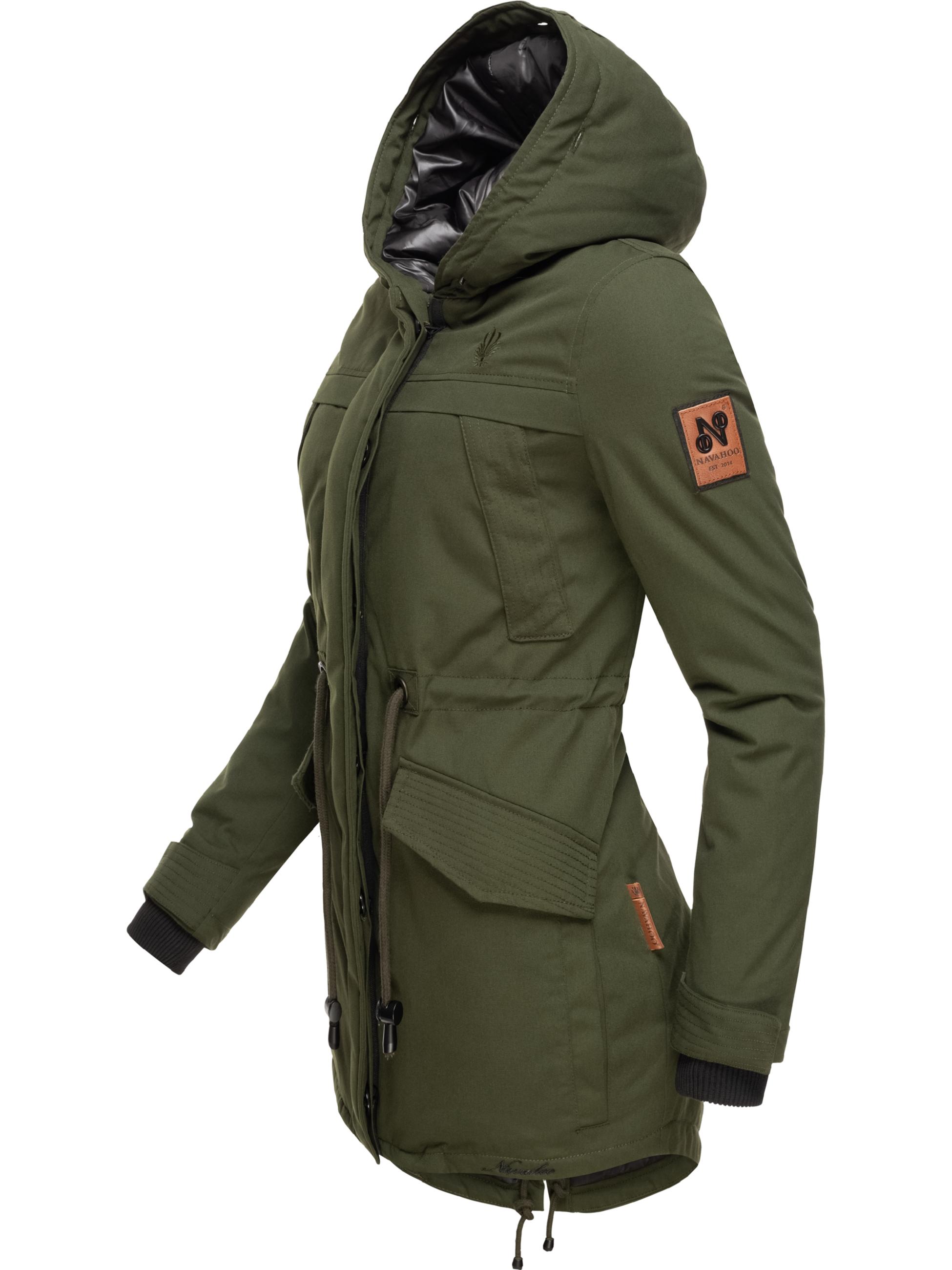 Winterparka mit abnehmbarem Kunstfell "Lady Like" Grün