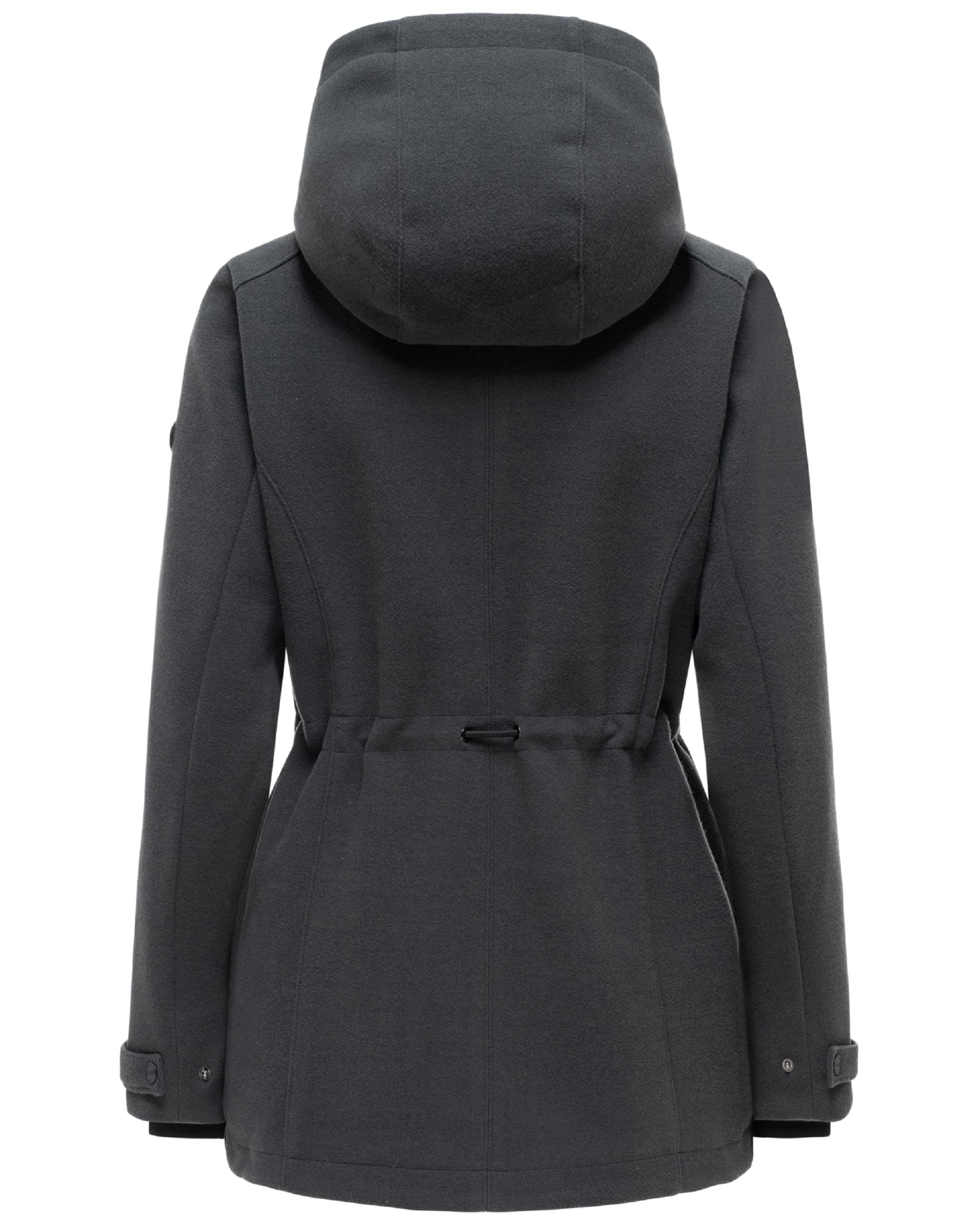 Leichte Übergangsjacke in Wollmantel-Optik "Lächelstern 14" Anthracite