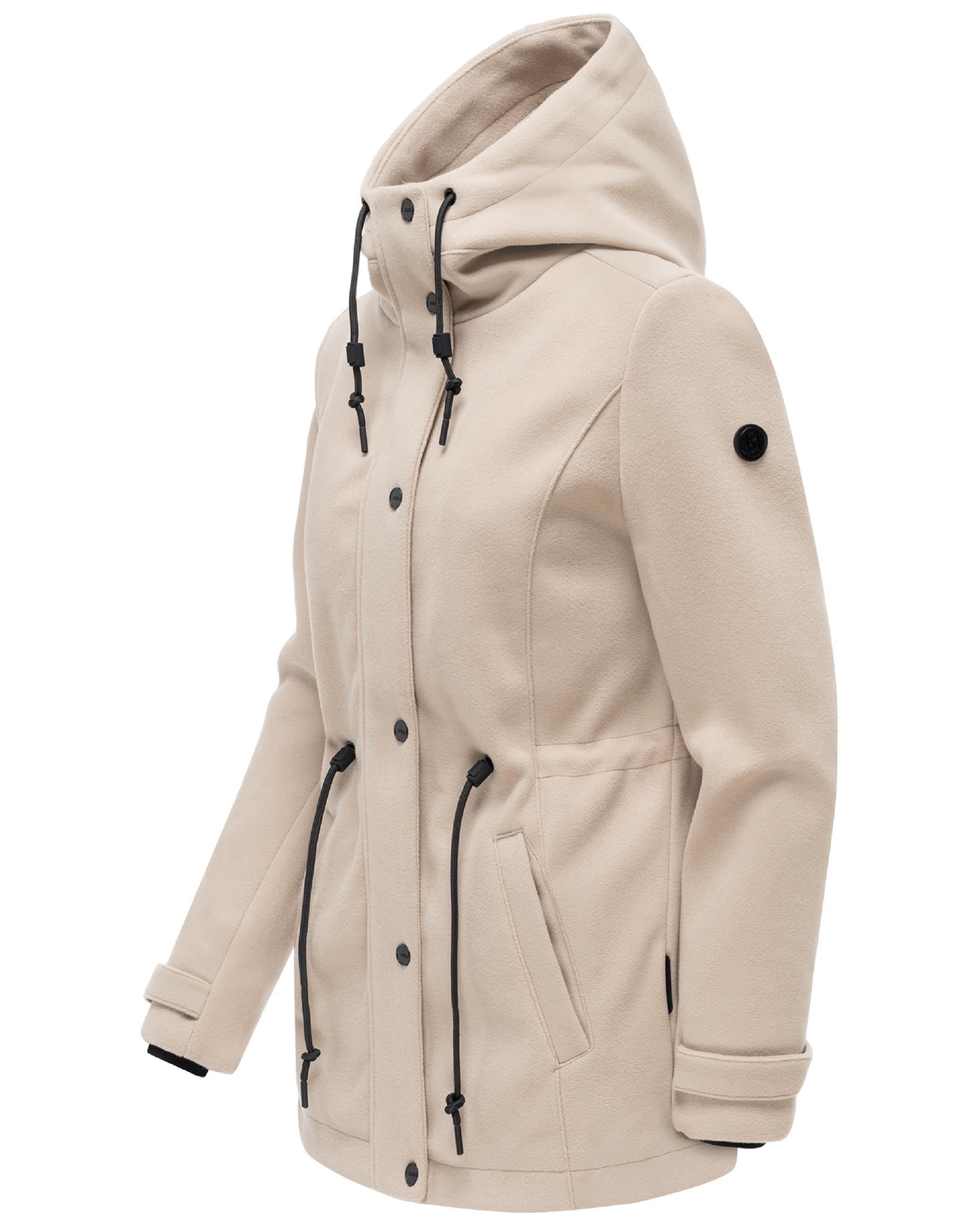 Leichte Übergangsjacke in Wollmantel-Optik "Lächelstern 14" Light Taupe