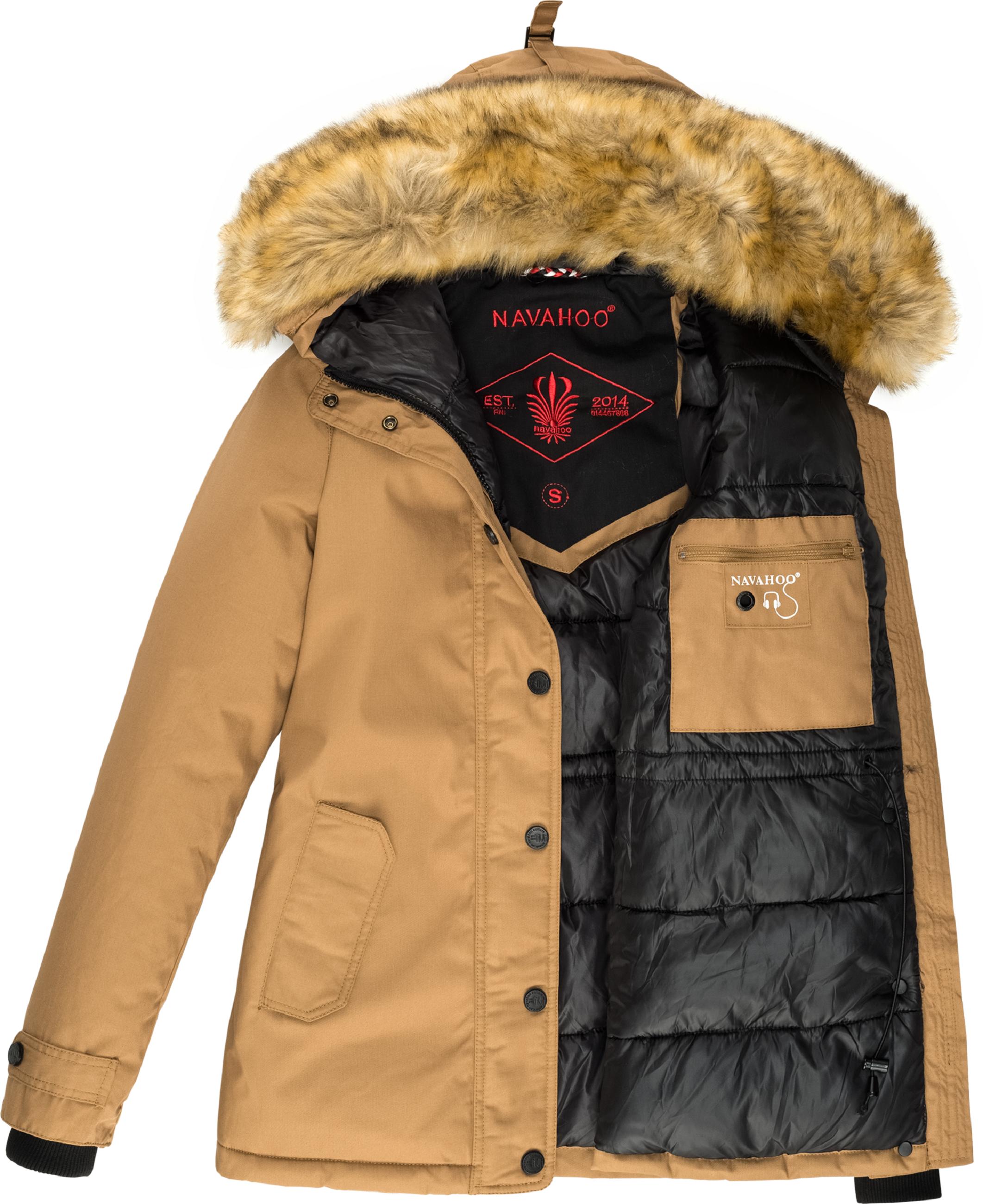 Winterparka mit Kapuze "Laura" Camel