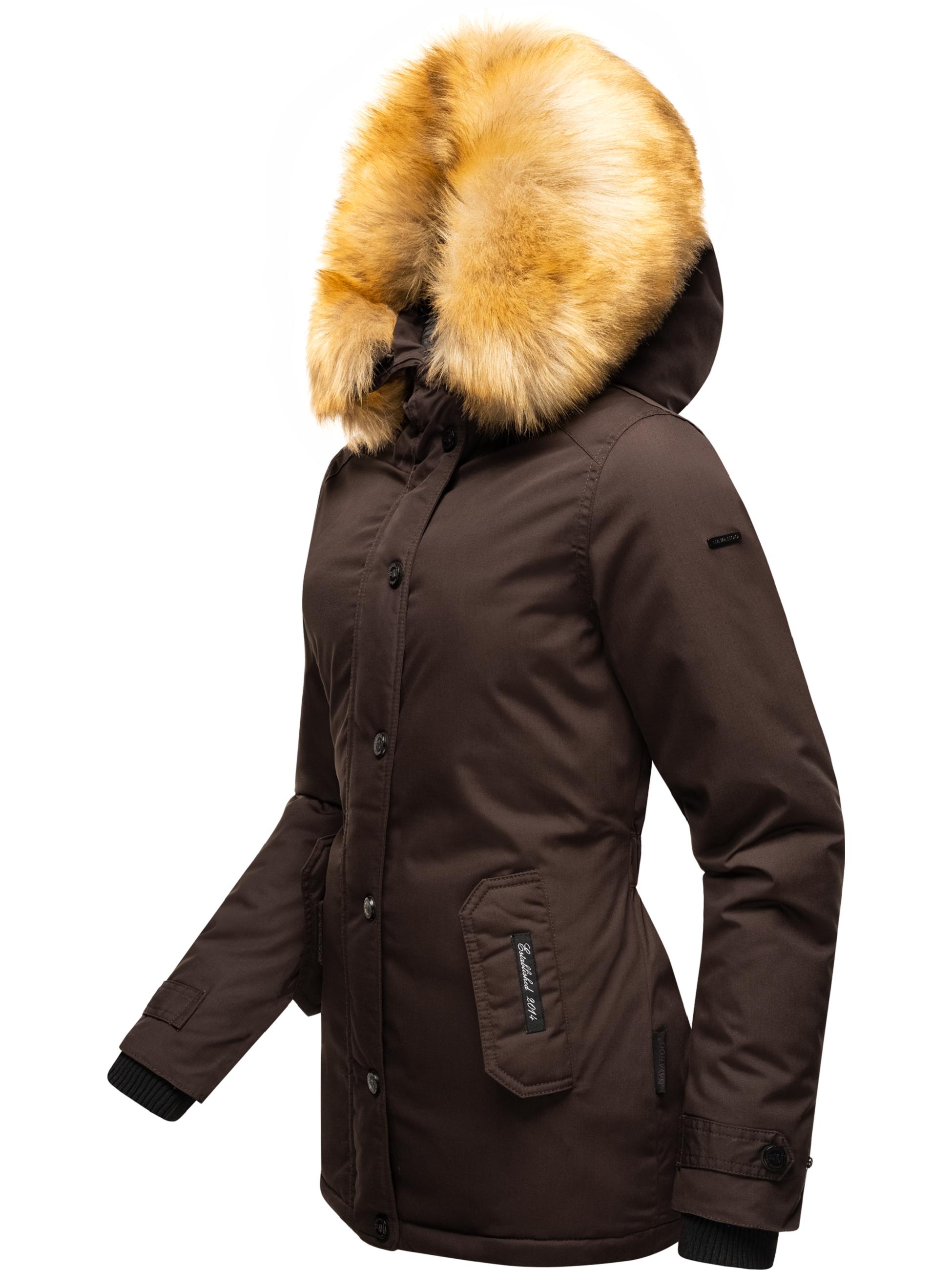 Winterparka mit Kapuze "Laura" Chocolate