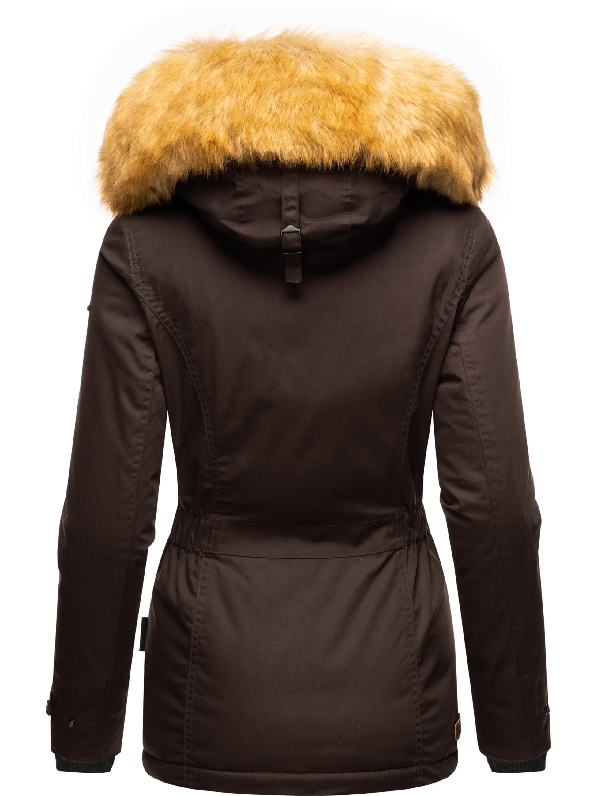 Winterparka mit Kapuze "Laura" Chocolate