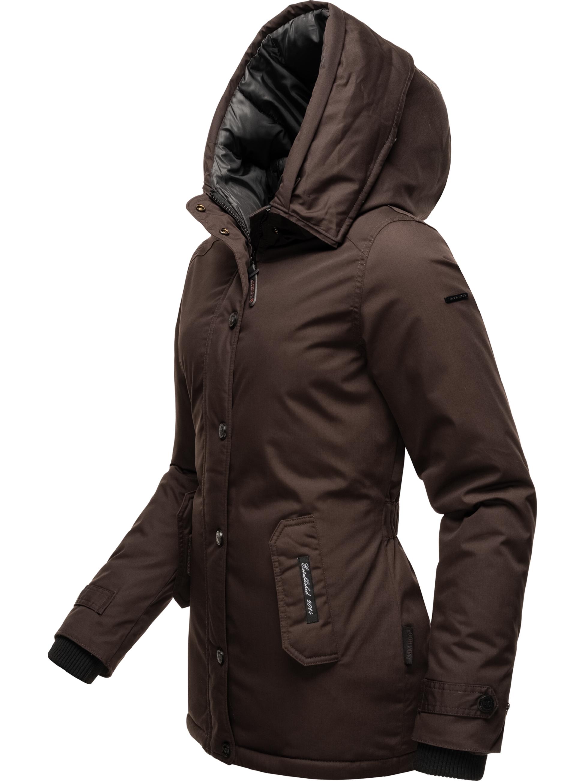 Winterparka mit Kapuze "Laura" Chocolate