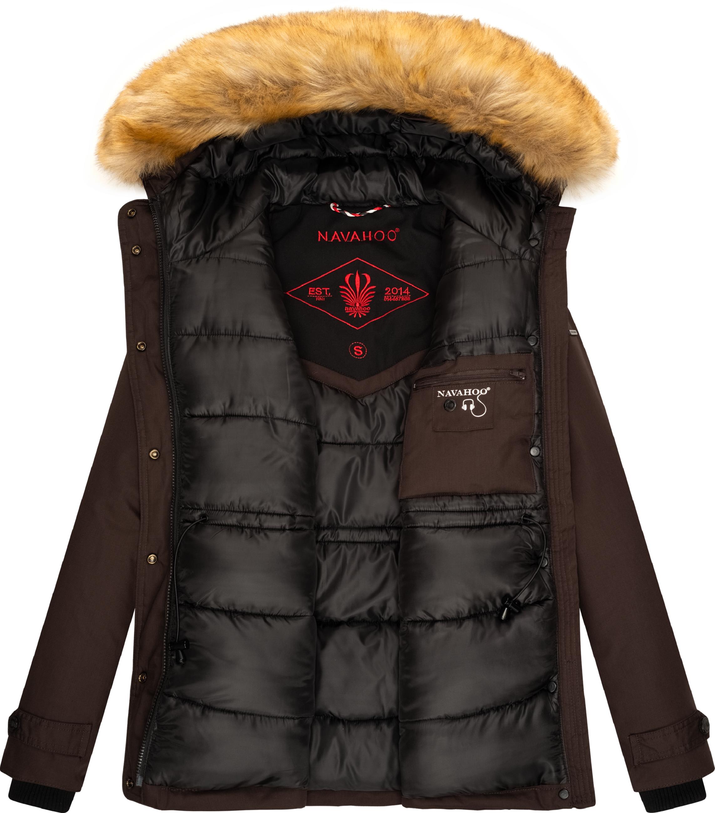 Winterparka mit Kapuze "Laura" Chocolate