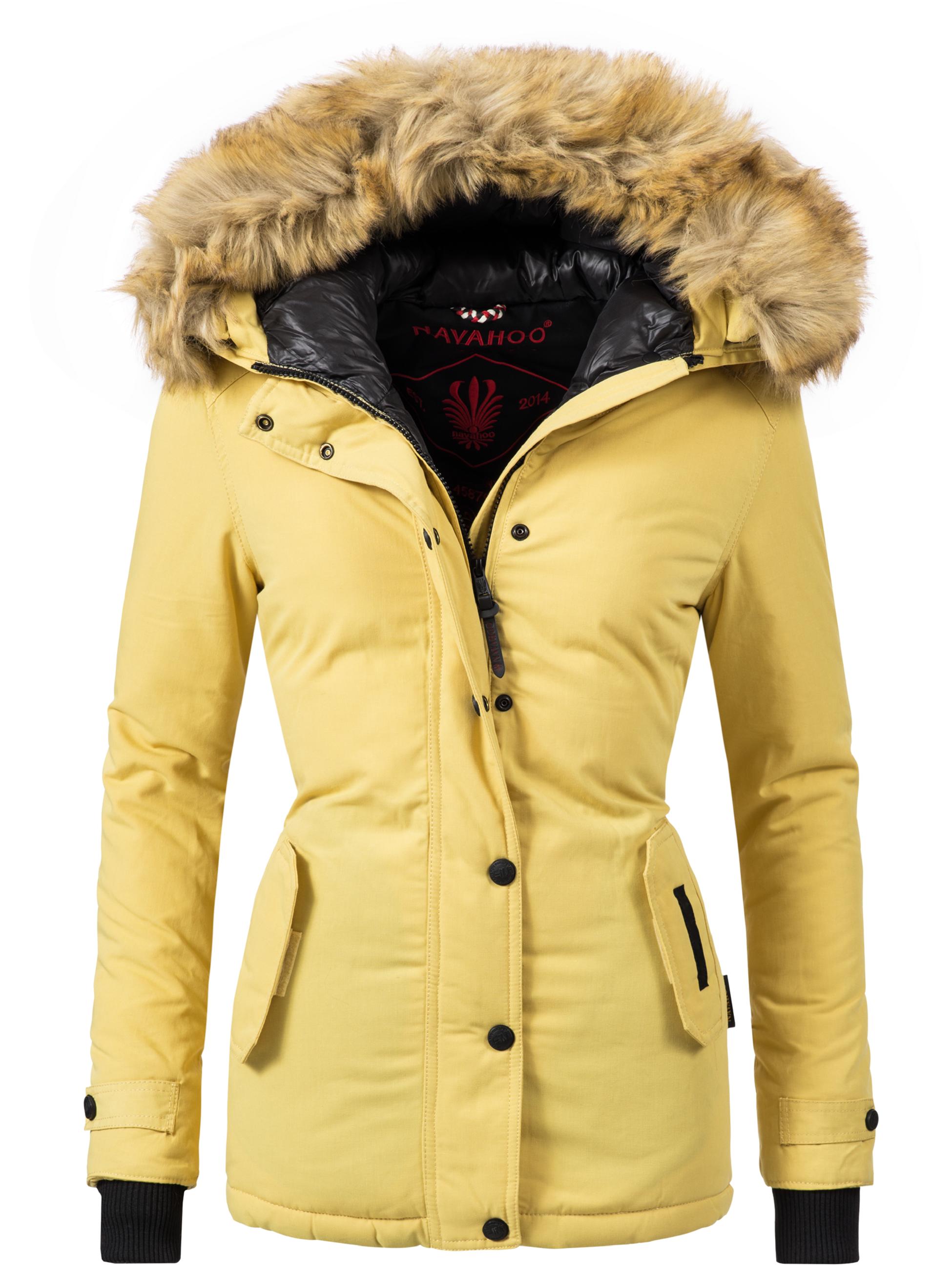 Winterparka mit Kapuze "Laura" Gelb