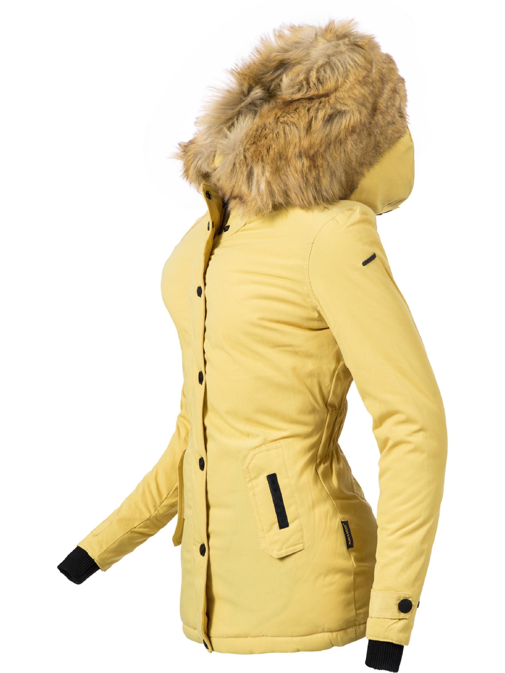 Winterparka mit Kapuze "Laura" Gelb