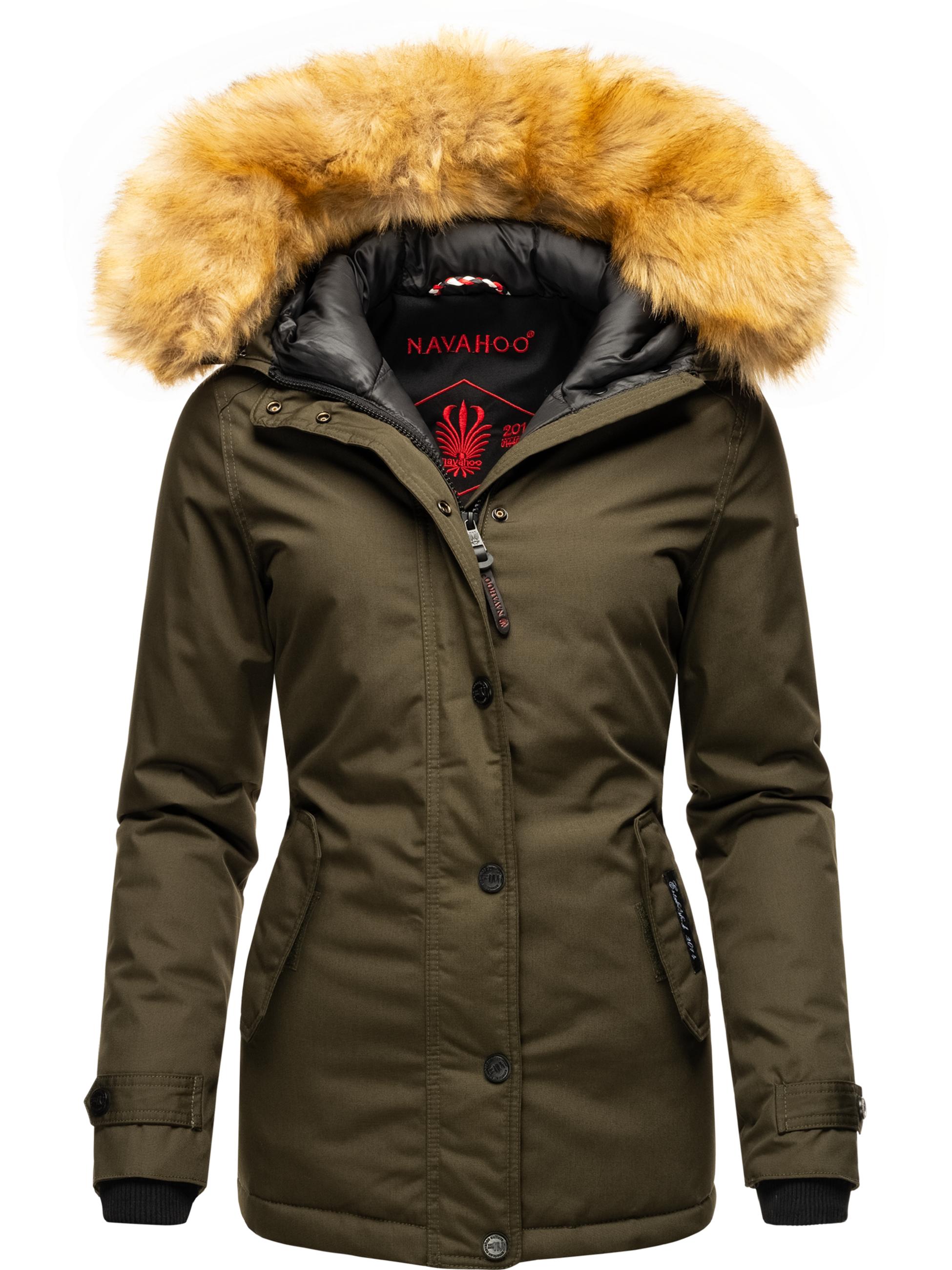 Winterparka mit Kapuze "Laura" Olive