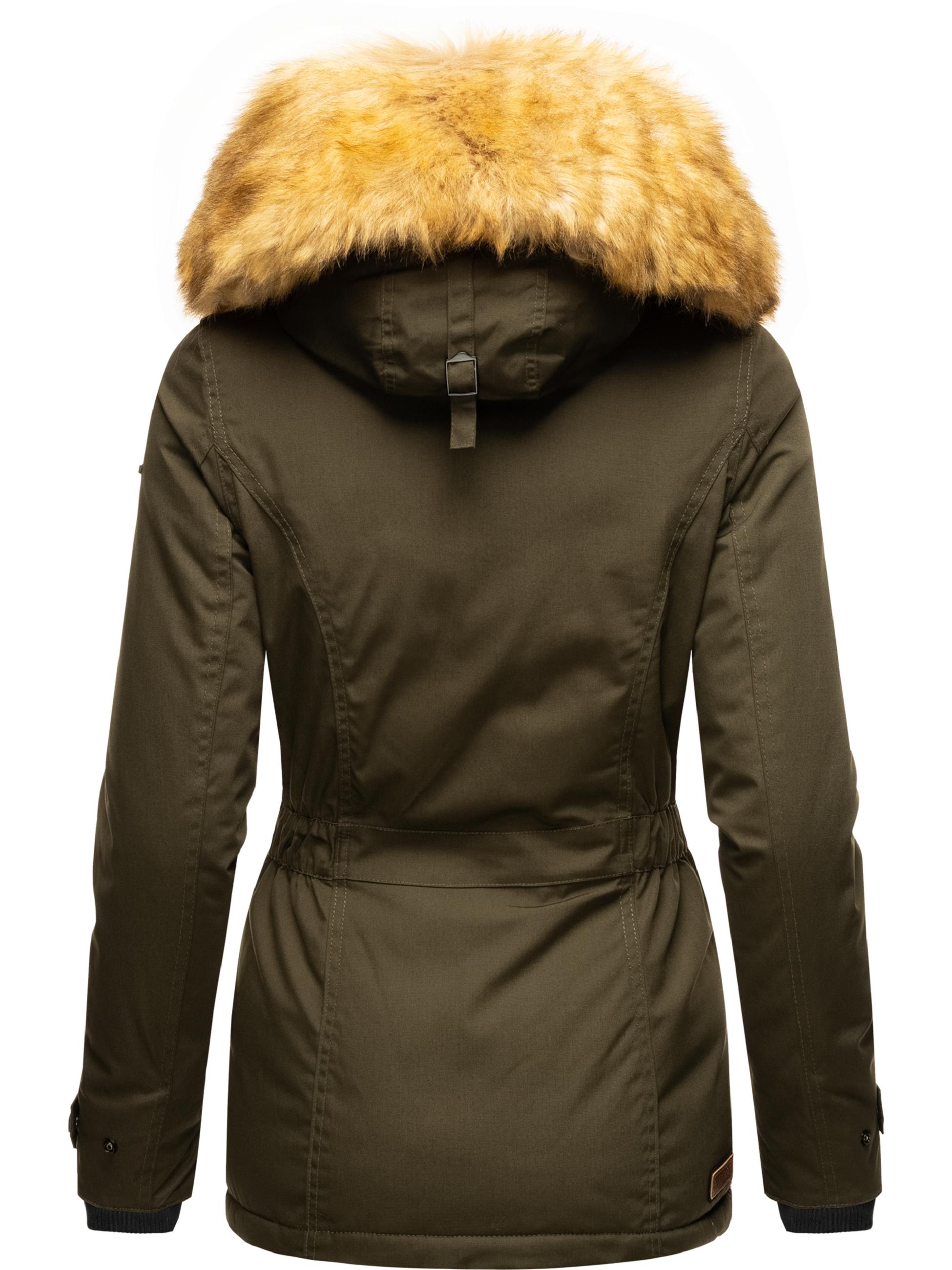 Winterparka mit Kapuze "Laura" Olive