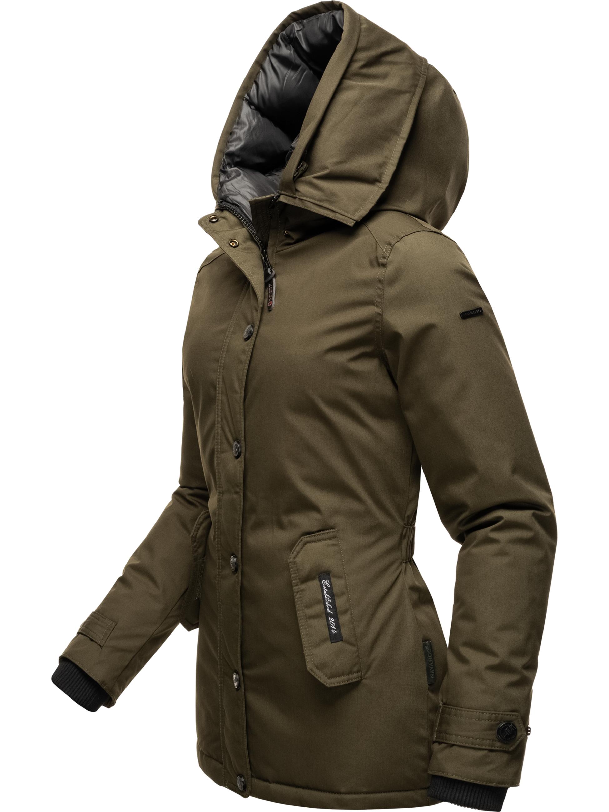 Winterparka mit Kapuze "Laura" Olive