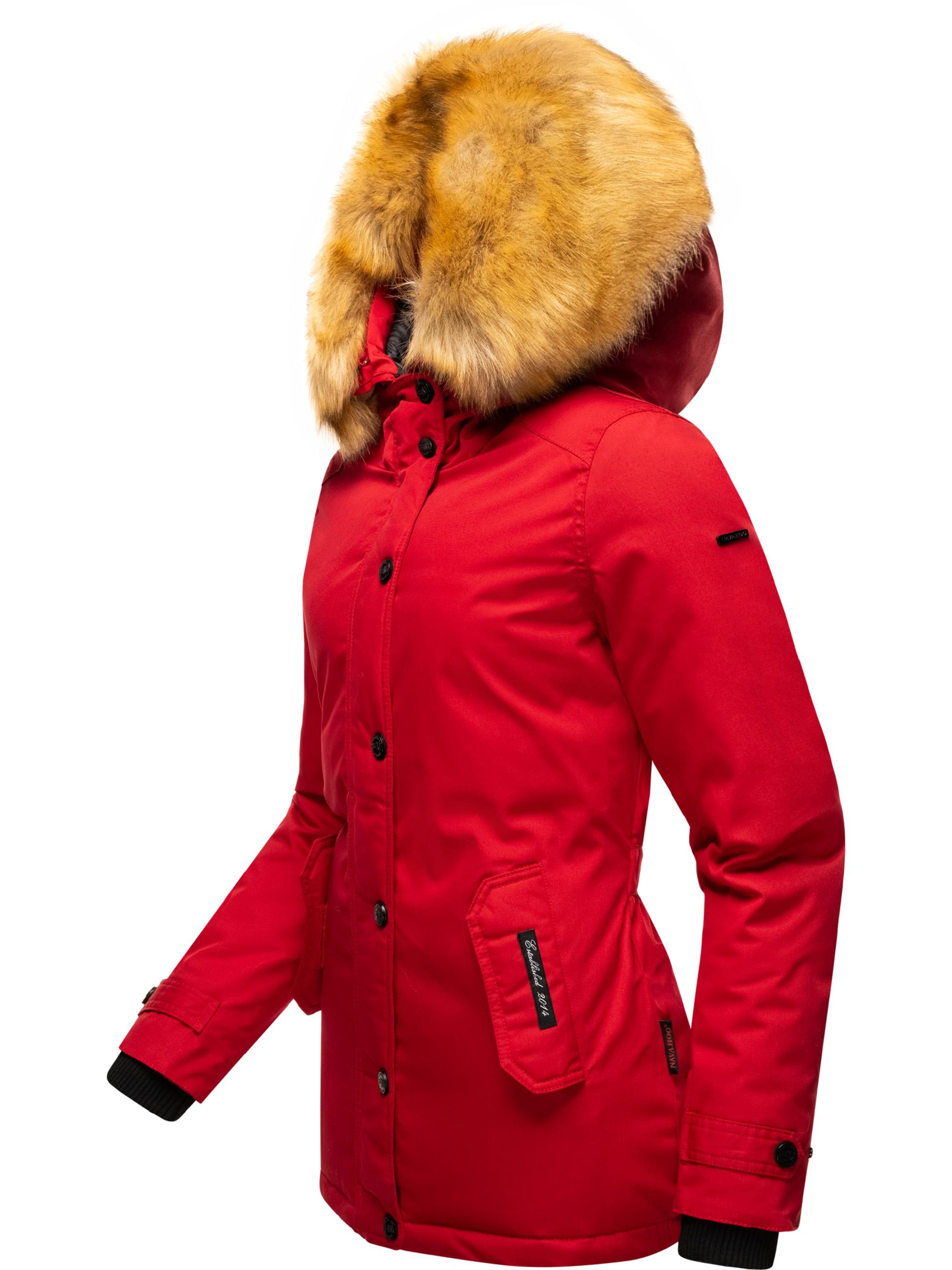 Winterparka mit Kapuze "Laura" Rot