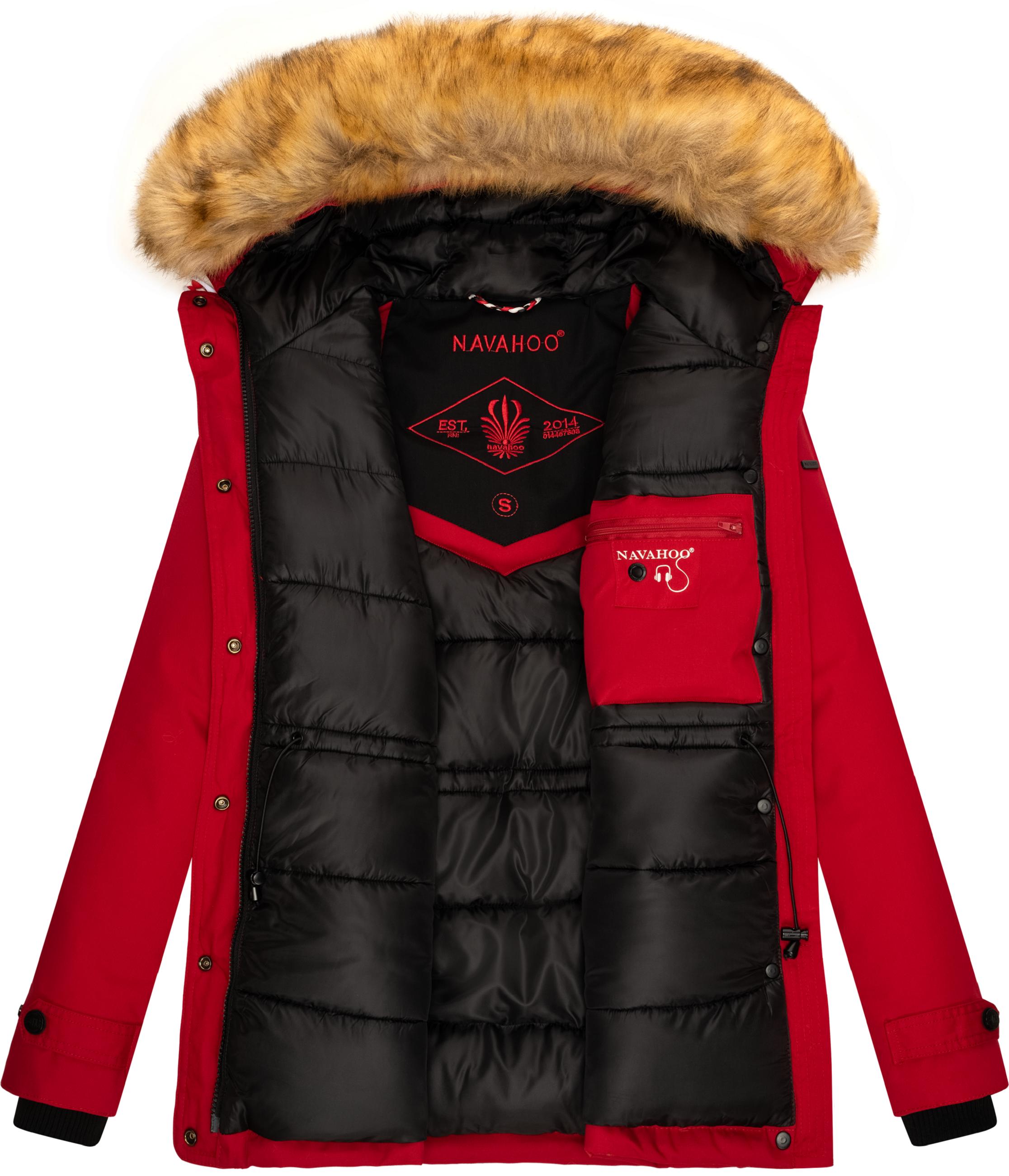 Winterparka mit Kapuze "Laura" Rot