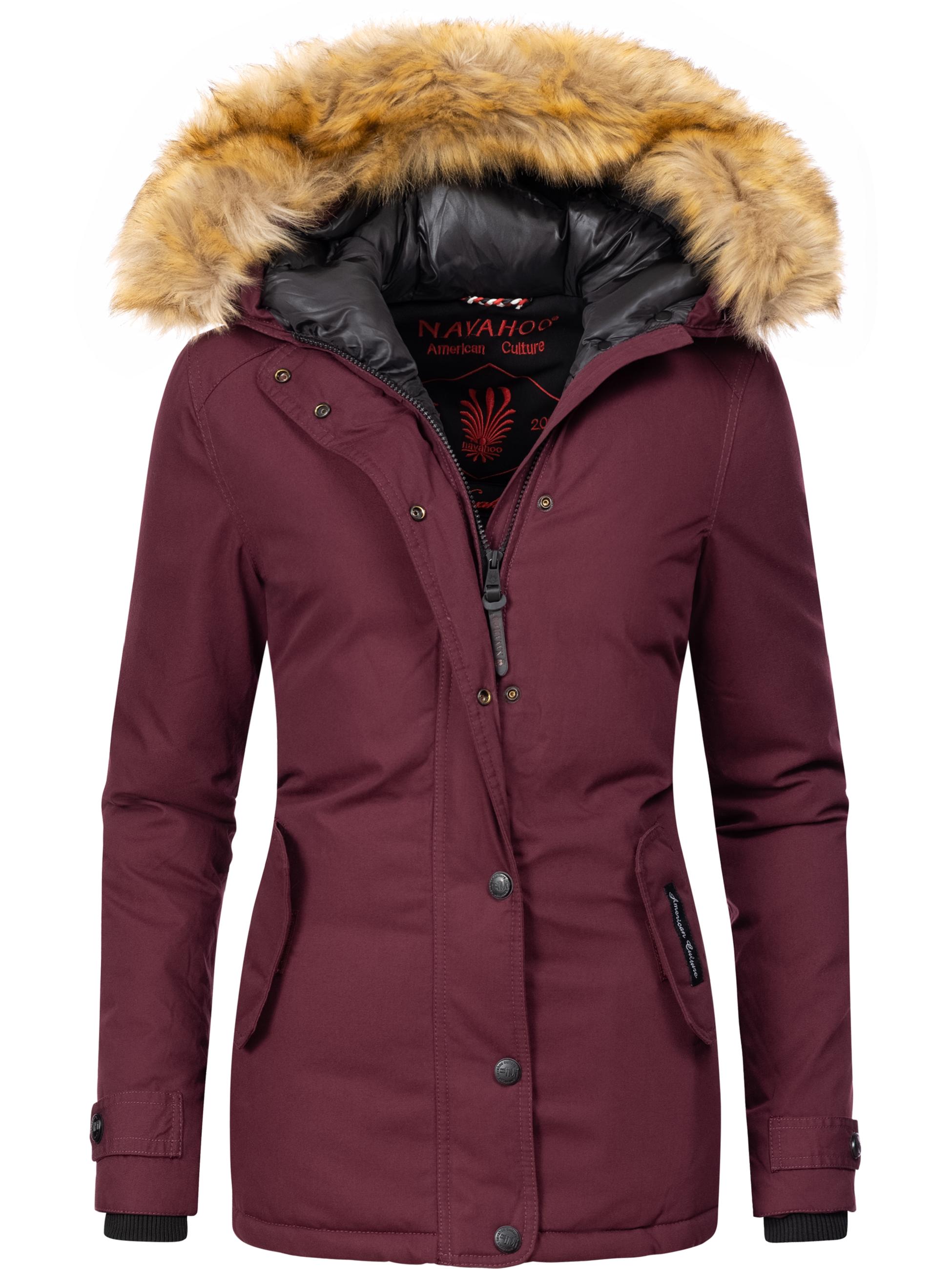 Winterparka mit Kapuze "Laura" Weinrot